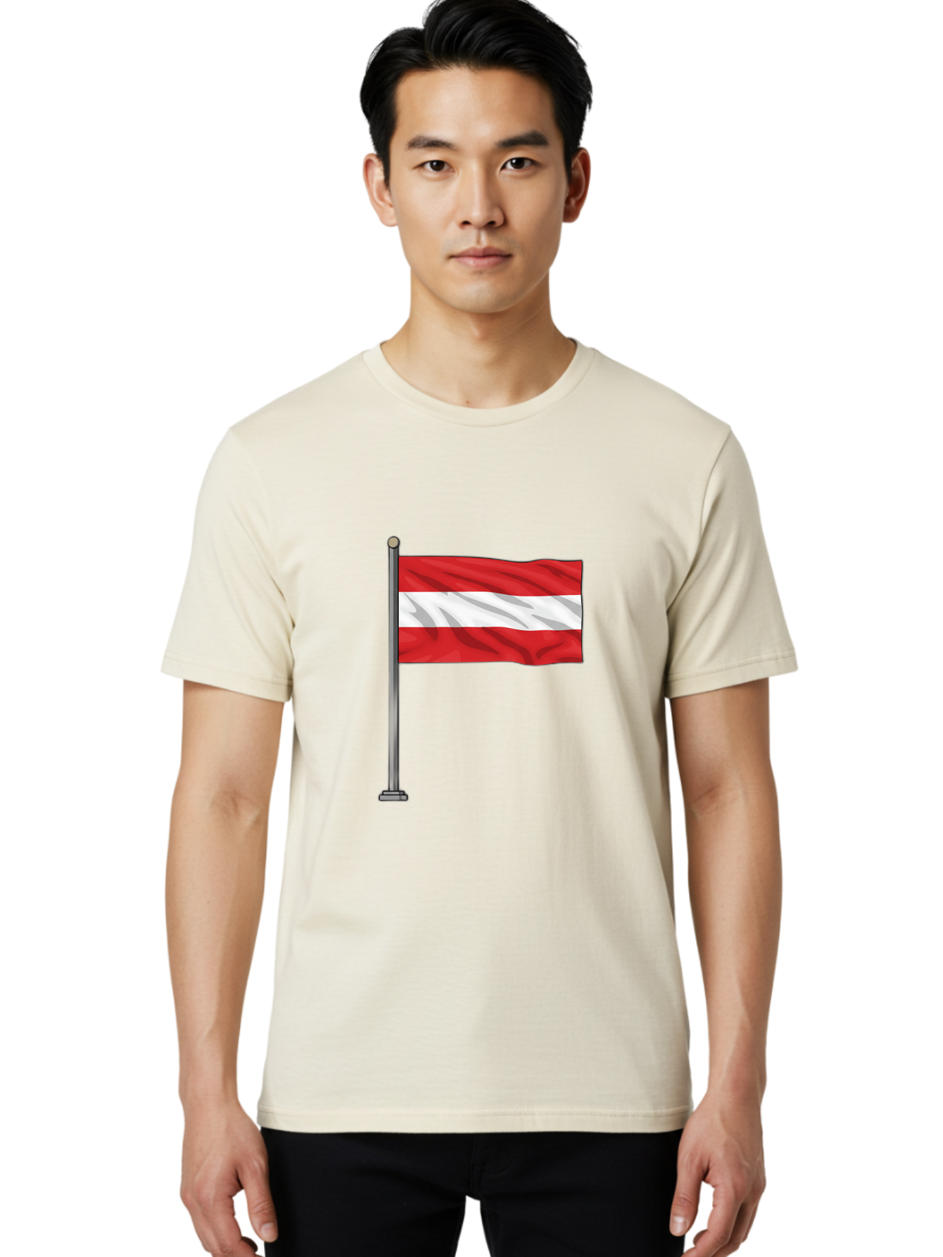 Austria-Flag Men'S Graphic Tee, 100% Cotton, Comfortable Casual Summer Wear, Machine Washable, Vintage Camera, Old Camera, Antique Camera, Black Camera, Classic Photography, Photography Equipment, Nostalgic Device, Film Camera, Camera Art Bal736