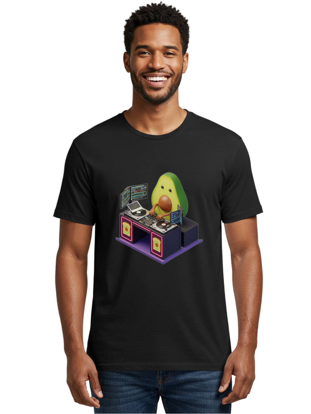 Avocado-Dj-3 Men'S Graphic Tee, 100% Cotton, Comfortable Casual Summer Wear, Machine Washable, Vintage Camera, Old Camera, Antique Camera, Black Camera, Classic Photography, Photography Equipment, Nostalgic Device, Film Camera, Camera Art Bal739