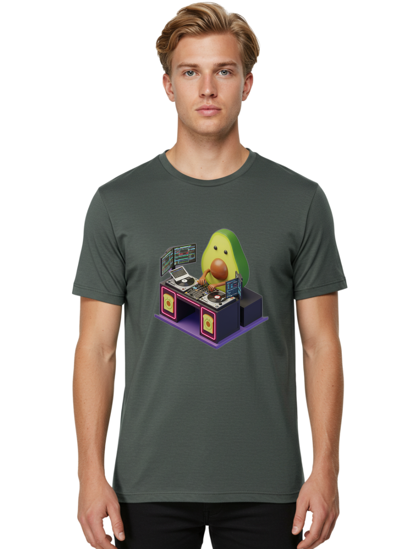 Avocado-Dj-3 Men'S Graphic Tee, 100% Cotton, Comfortable Casual Summer Wear, Machine Washable, Vintage Camera, Old Camera, Antique Camera, Black Camera, Classic Photography, Photography Equipment, Nostalgic Device, Film Camera, Camera Art Bal739