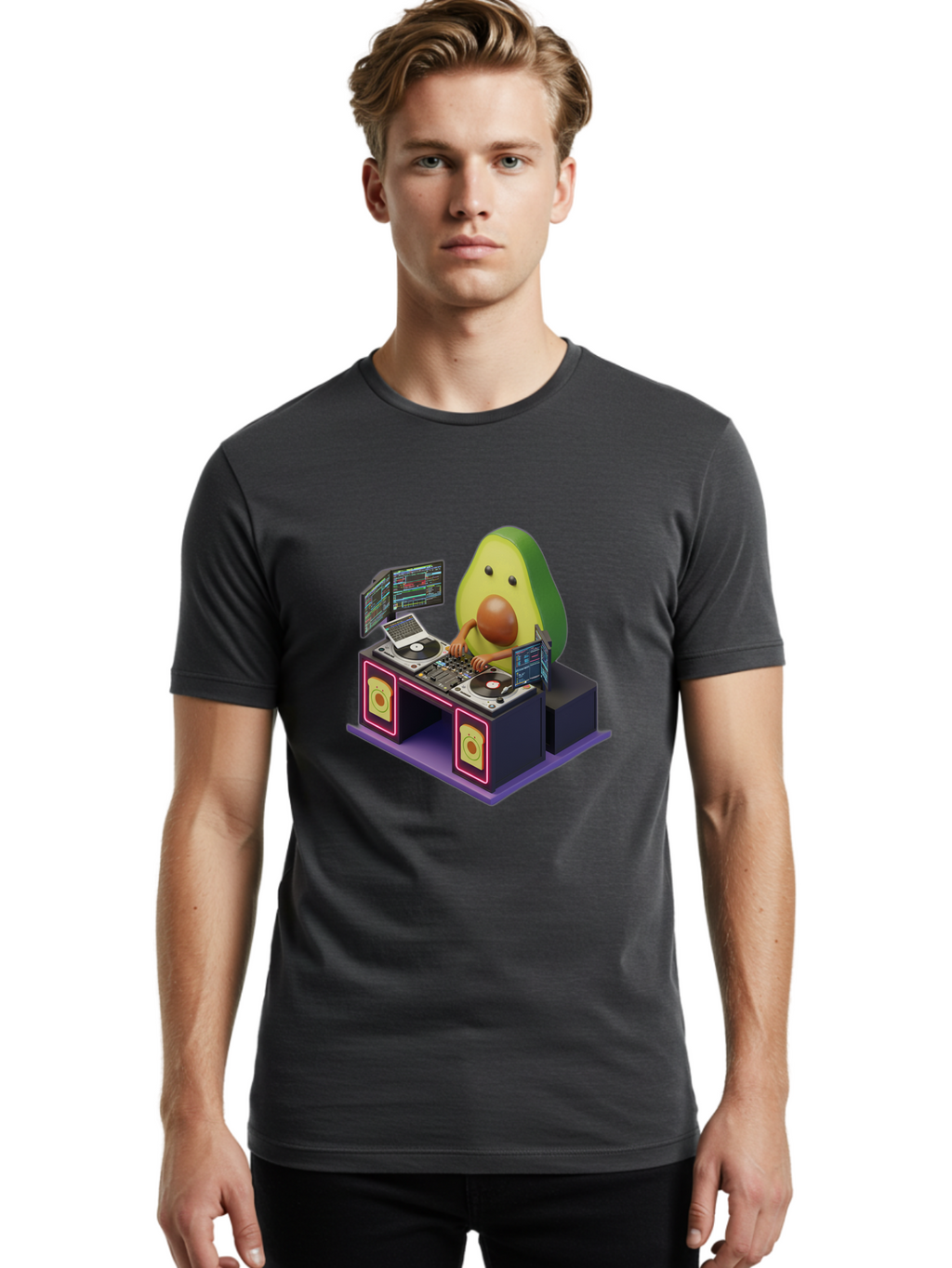 Avocado-Dj-3 Men'S Graphic Tee, 100% Cotton, Comfortable Casual Summer Wear, Machine Washable, Vintage Camera, Old Camera, Antique Camera, Black Camera, Classic Photography, Photography Equipment, Nostalgic Device, Film Camera, Camera Art Bal739