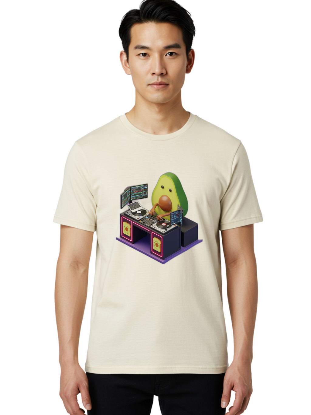 Avocado-Dj-3 Men'S Graphic Tee, 100% Cotton, Comfortable Casual Summer Wear, Machine Washable, Vintage Camera, Old Camera, Antique Camera, Black Camera, Classic Photography, Photography Equipment, Nostalgic Device, Film Camera, Camera Art Bal739