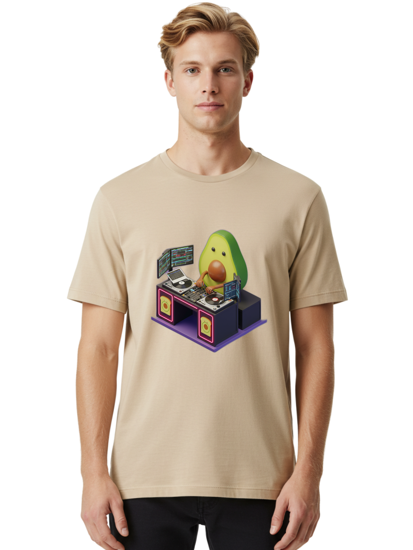 Avocado-Dj-3 Men'S Graphic Tee, 100% Cotton, Comfortable Casual Summer Wear, Machine Washable, Vintage Camera, Old Camera, Antique Camera, Black Camera, Classic Photography, Photography Equipment, Nostalgic Device, Film Camera, Camera Art Bal739