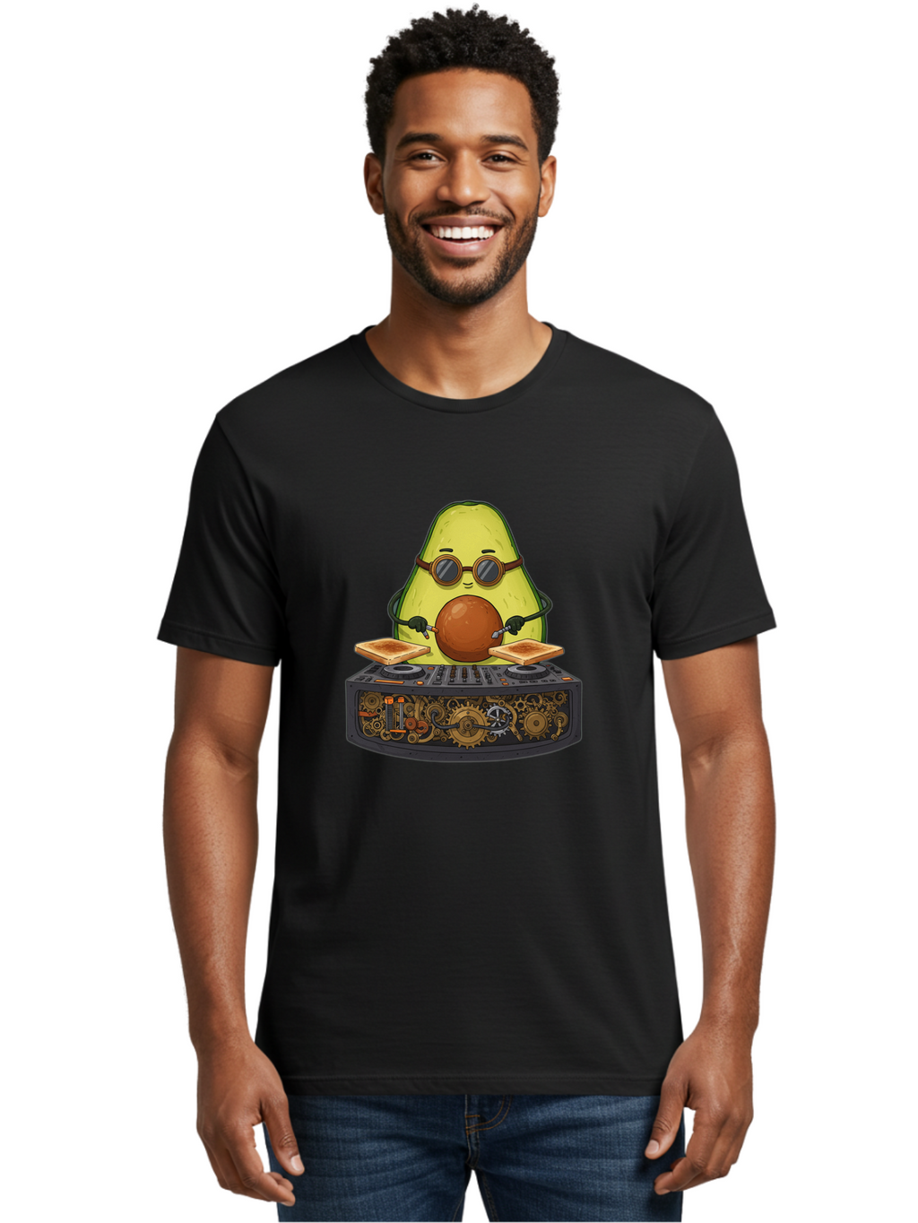 Avocado-Dj-5 Men'S Graphic Tee, 100% Cotton, Comfortable Casual Summer Wear, Machine Washable, Vintage Camera, Old Camera, Antique Camera, Black Camera, Classic Photography, Photography Equipment, Nostalgic Device, Film Camera, Camera Art Bal741