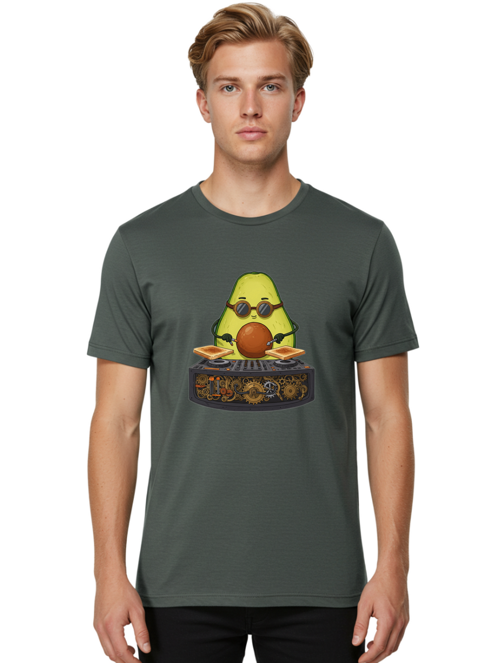 Avocado-Dj-5 Men'S Graphic Tee, 100% Cotton, Comfortable Casual Summer Wear, Machine Washable, Vintage Camera, Old Camera, Antique Camera, Black Camera, Classic Photography, Photography Equipment, Nostalgic Device, Film Camera, Camera Art Bal741
