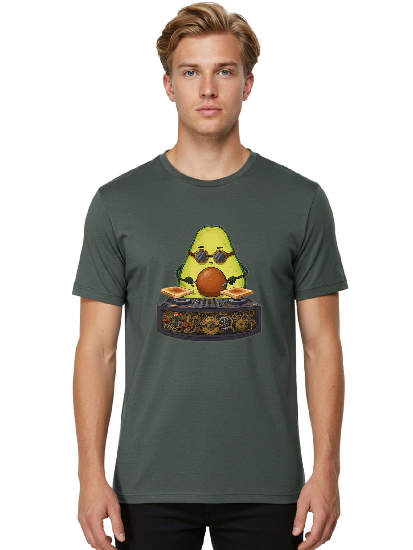 Avocado-Dj-5 Men'S Graphic Tee, 100% Cotton, Comfortable Casual Summer Wear, Machine Washable, Vintage Camera, Old Camera, Antique Camera, Black Camera, Classic Photography, Photography Equipment, Nostalgic Device, Film Camera, Camera Art Bal741