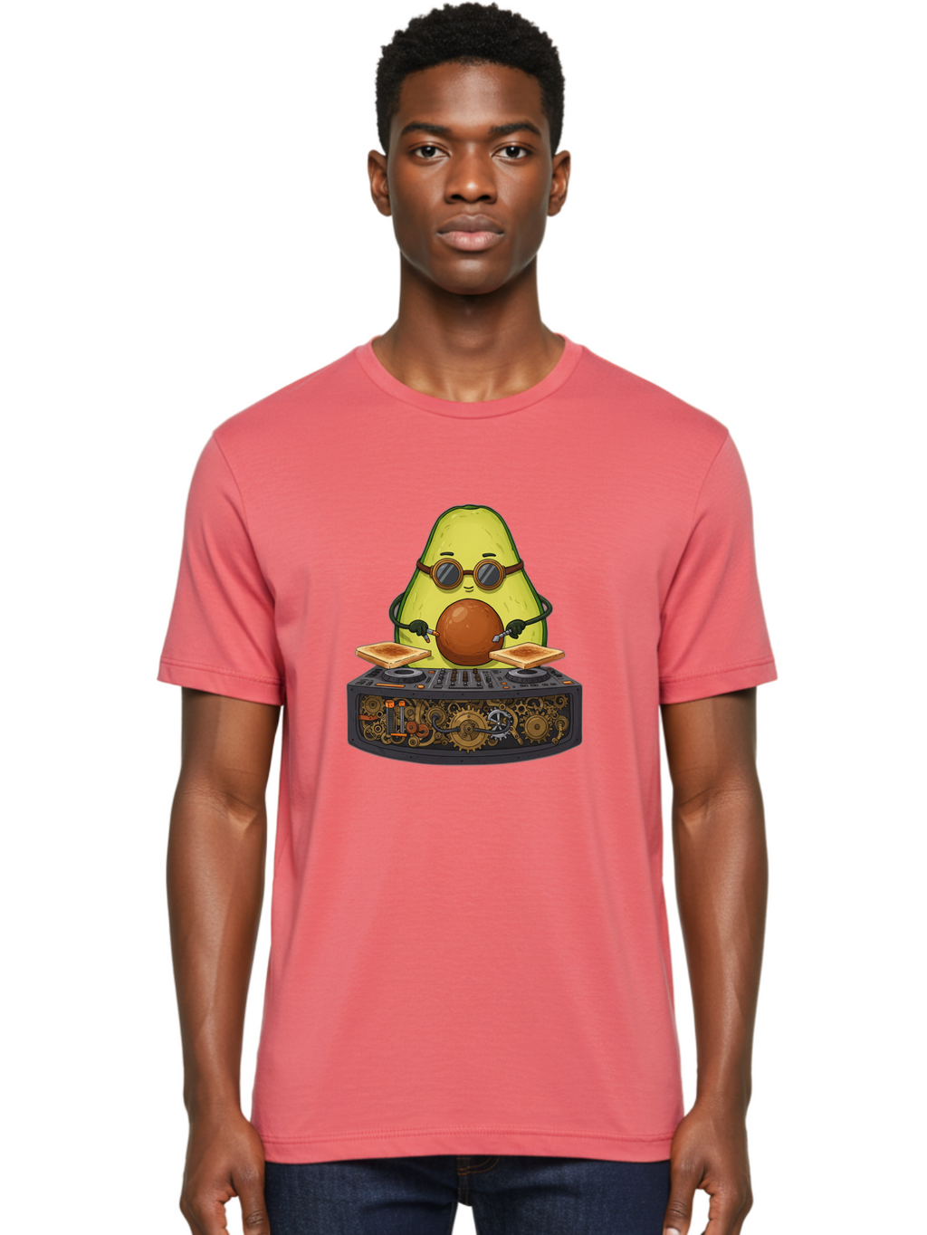 Avocado-Dj-5 Men'S Graphic Tee, 100% Cotton, Comfortable Casual Summer Wear, Machine Washable, Vintage Camera, Old Camera, Antique Camera, Black Camera, Classic Photography, Photography Equipment, Nostalgic Device, Film Camera, Camera Art Bal741