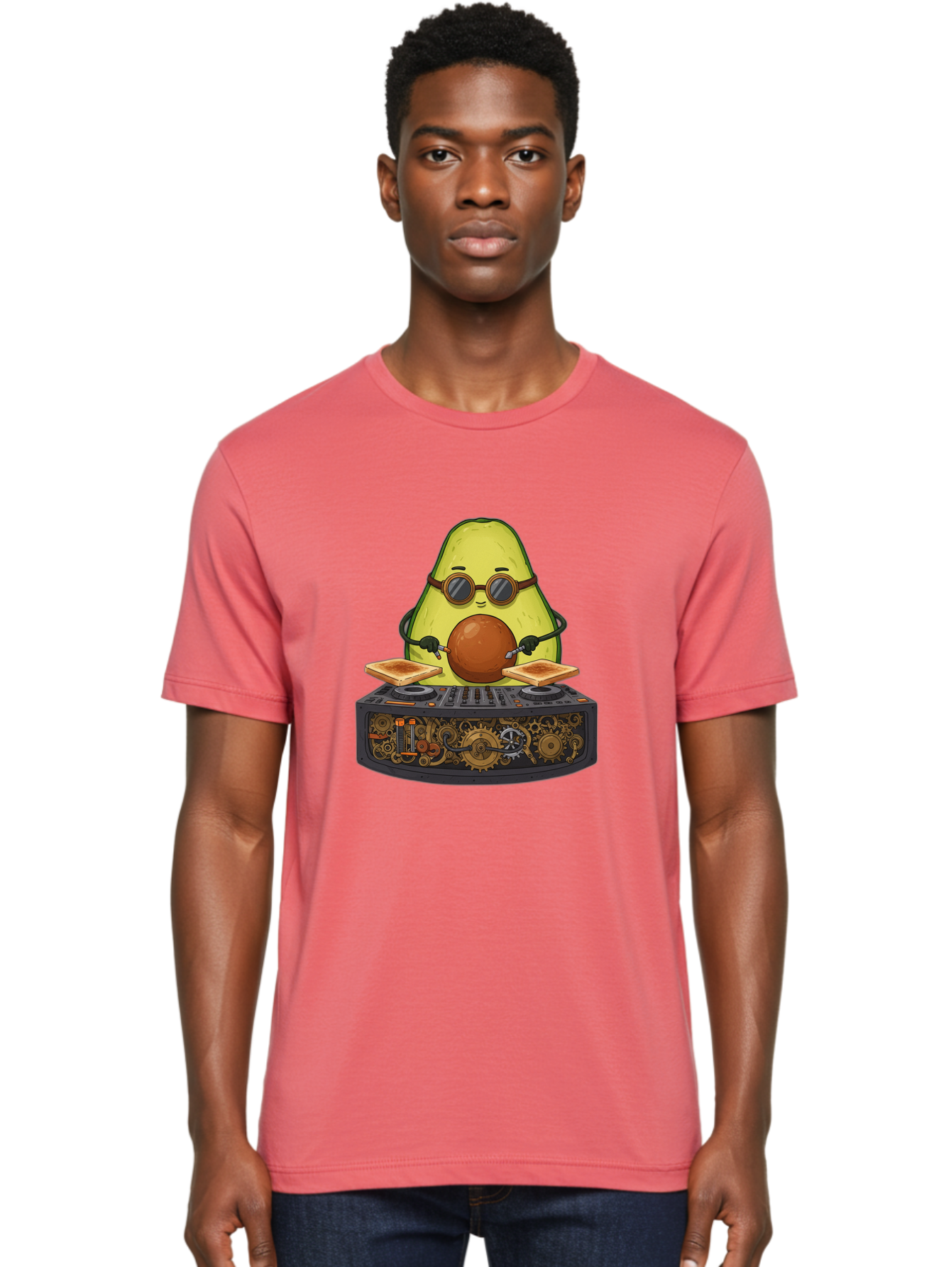 Avocado-Dj-5 Men'S Graphic Tee, 100% Cotton, Comfortable Casual Summer Wear, Machine Washable, Vintage Camera, Old Camera, Antique Camera, Black Camera, Classic Photography, Photography Equipment, Nostalgic Device, Film Camera, Camera Art Bal741