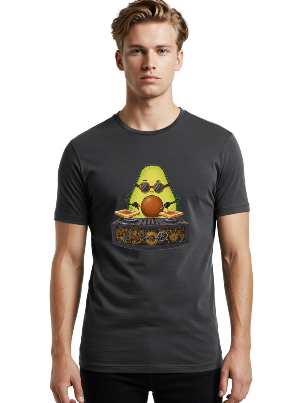 Avocado-Dj-5 Men'S Graphic Tee, 100% Cotton, Comfortable Casual Summer Wear, Machine Washable, Vintage Camera, Old Camera, Antique Camera, Black Camera, Classic Photography, Photography Equipment, Nostalgic Device, Film Camera, Camera Art Bal741