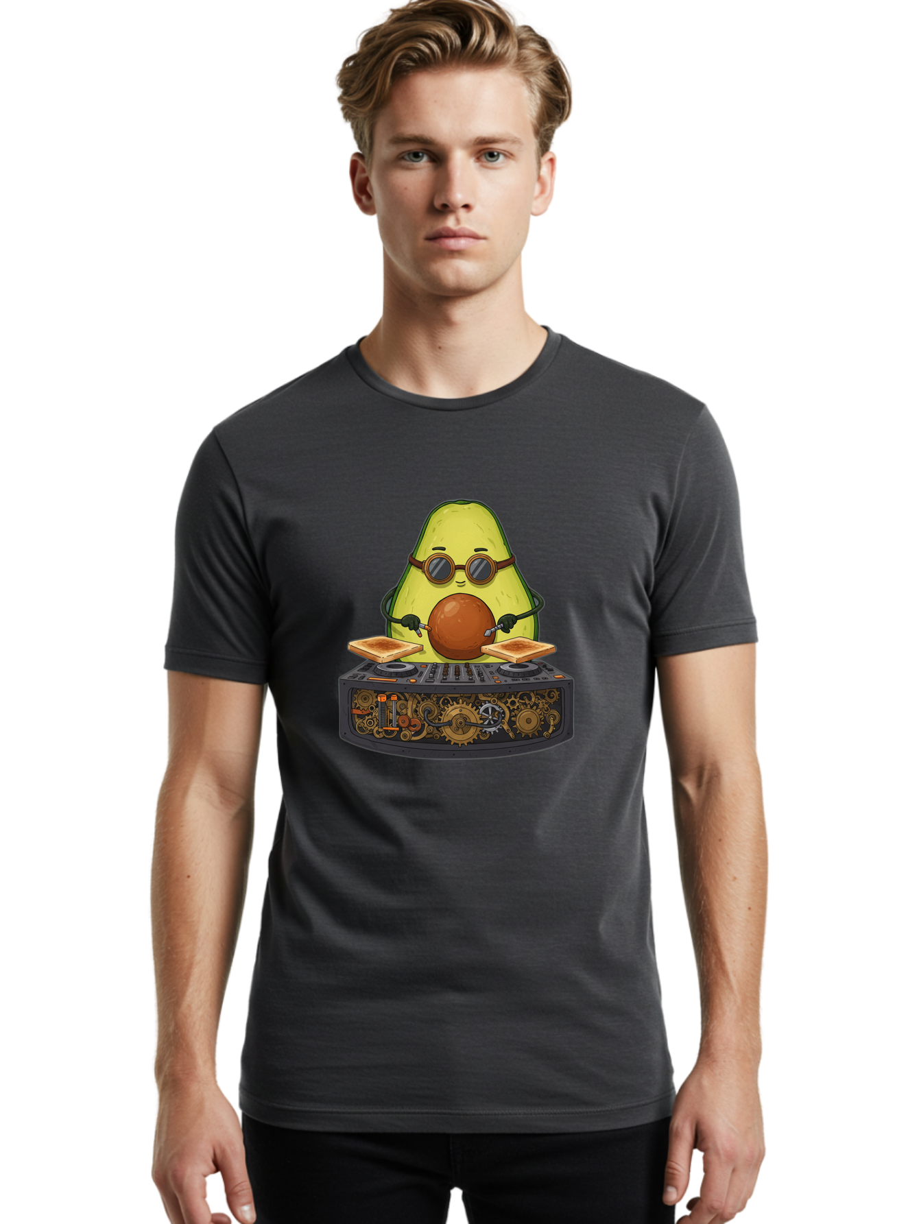Avocado-Dj-5 Men'S Graphic Tee, 100% Cotton, Comfortable Casual Summer Wear, Machine Washable, Vintage Camera, Old Camera, Antique Camera, Black Camera, Classic Photography, Photography Equipment, Nostalgic Device, Film Camera, Camera Art Bal741