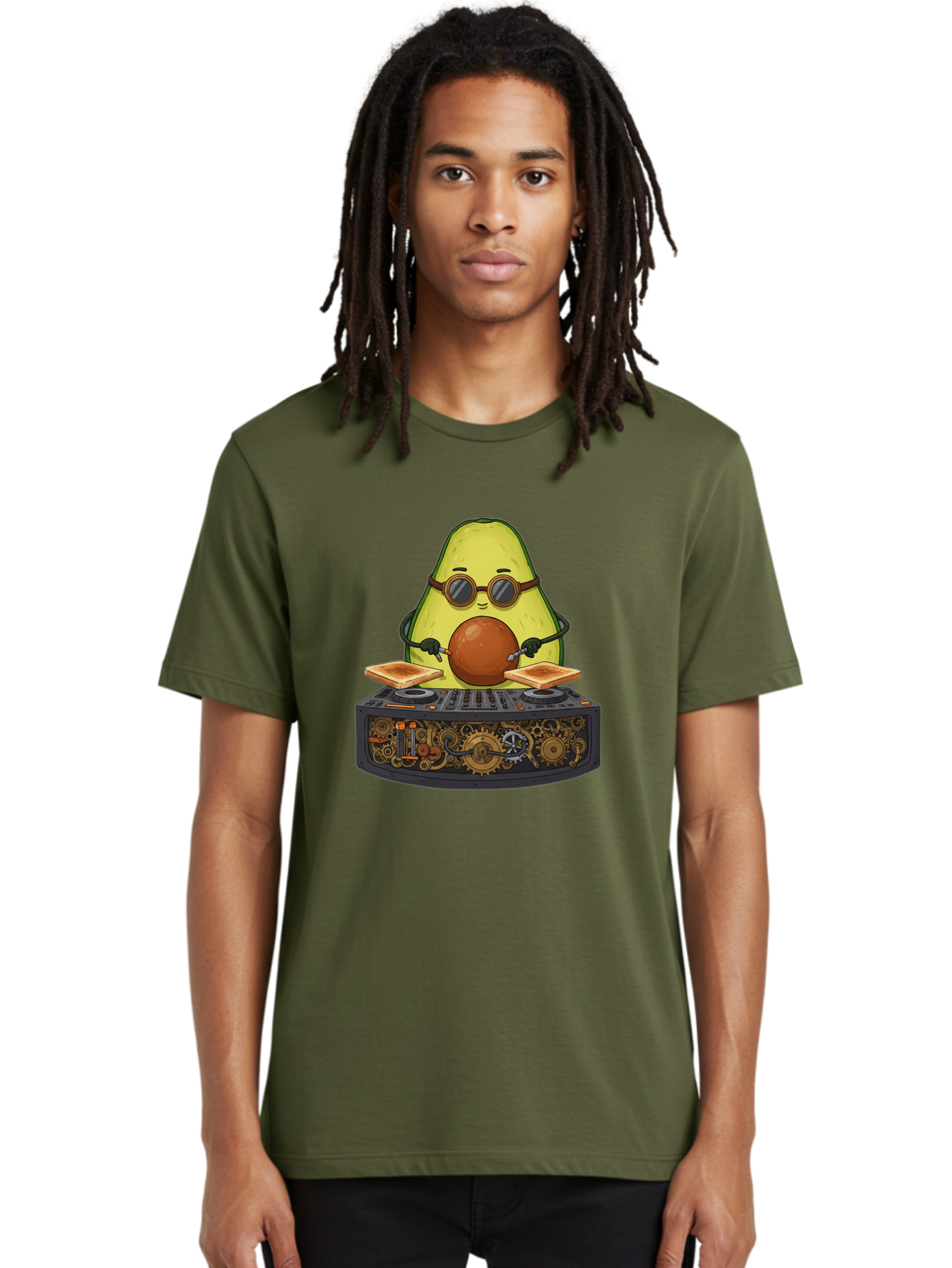 Avocado-Dj-5 Men'S Graphic Tee, 100% Cotton, Comfortable Casual Summer Wear, Machine Washable, Vintage Camera, Old Camera, Antique Camera, Black Camera, Classic Photography, Photography Equipment, Nostalgic Device, Film Camera, Camera Art Bal741