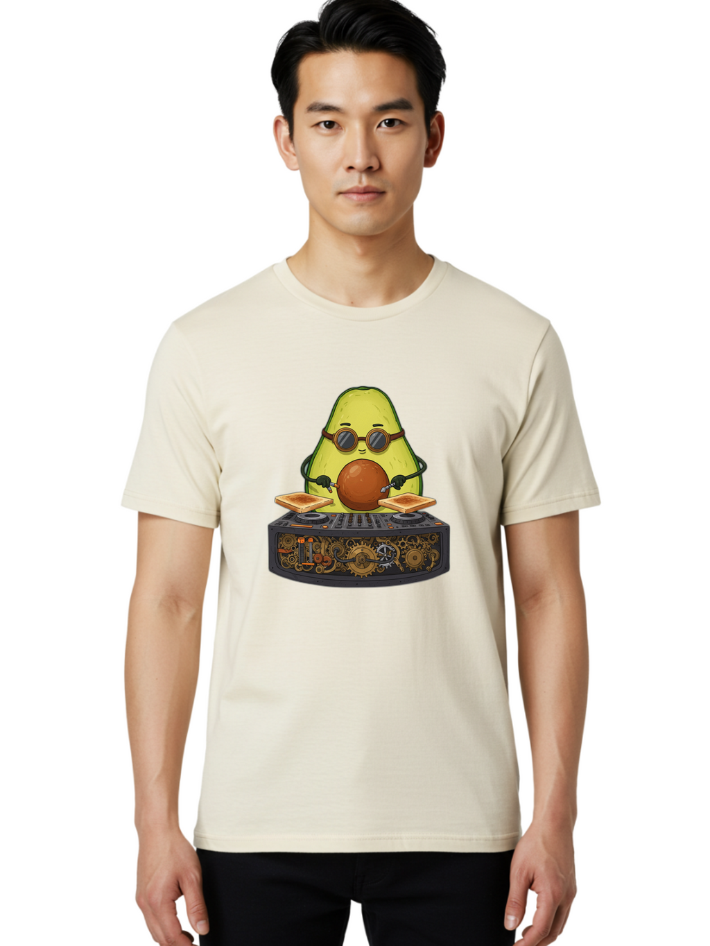 Avocado-Dj-5 Men'S Graphic Tee, 100% Cotton, Comfortable Casual Summer Wear, Machine Washable, Vintage Camera, Old Camera, Antique Camera, Black Camera, Classic Photography, Photography Equipment, Nostalgic Device, Film Camera, Camera Art Bal741