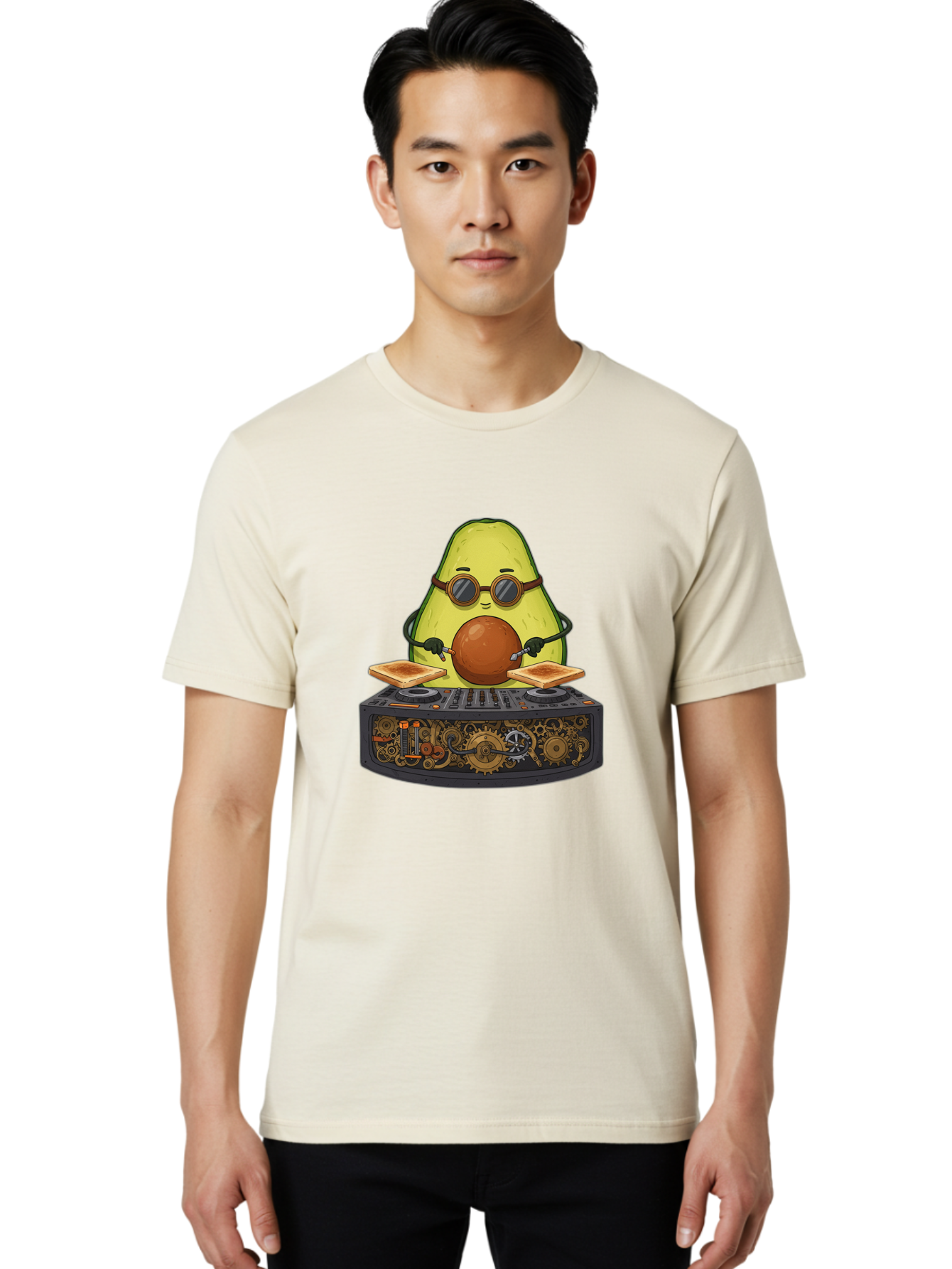 Avocado-Dj-5 Men'S Graphic Tee, 100% Cotton, Comfortable Casual Summer Wear, Machine Washable, Vintage Camera, Old Camera, Antique Camera, Black Camera, Classic Photography, Photography Equipment, Nostalgic Device, Film Camera, Camera Art Bal741