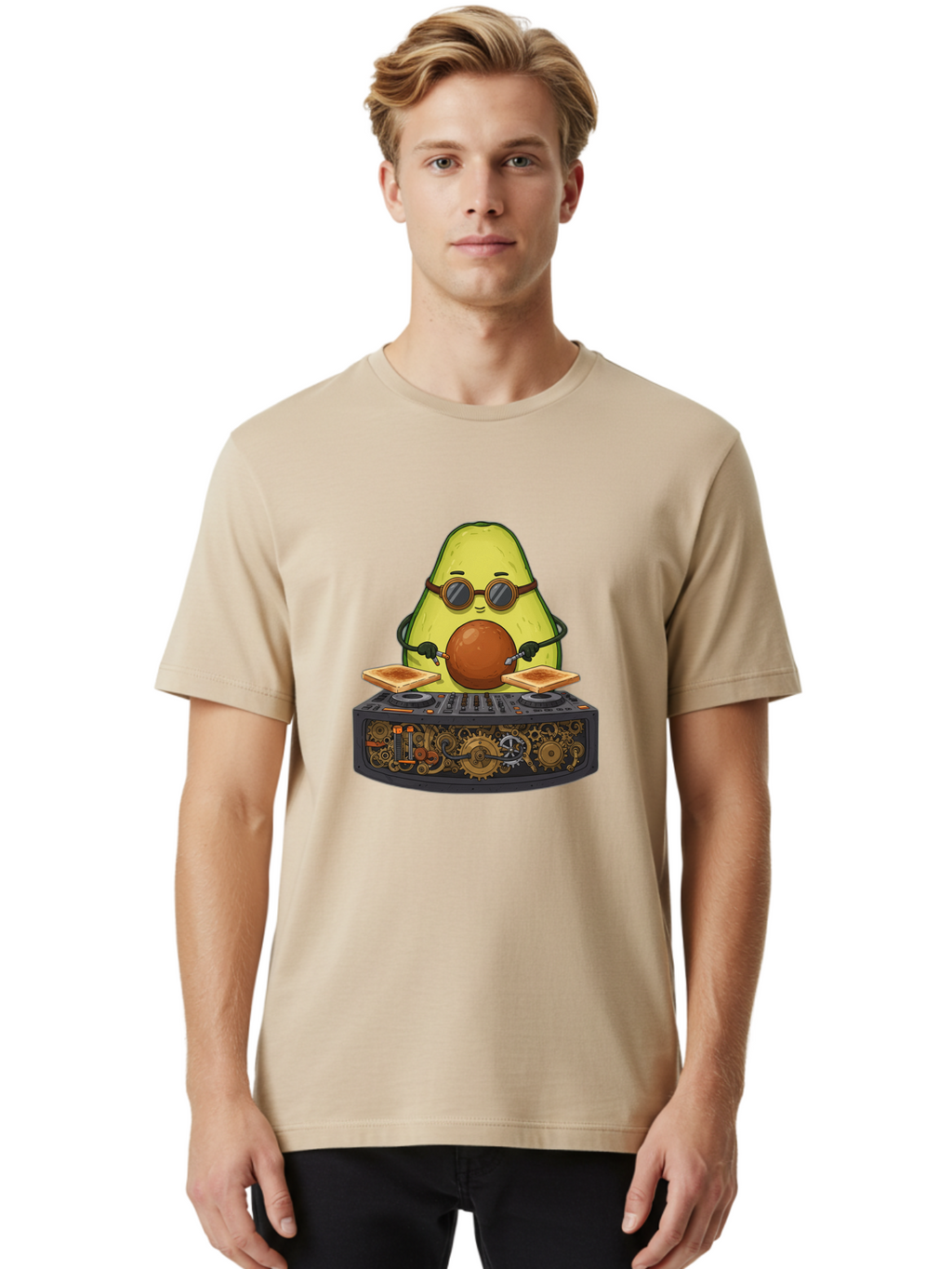 Avocado-Dj-5 Men'S Graphic Tee, 100% Cotton, Comfortable Casual Summer Wear, Machine Washable, Vintage Camera, Old Camera, Antique Camera, Black Camera, Classic Photography, Photography Equipment, Nostalgic Device, Film Camera, Camera Art Bal741