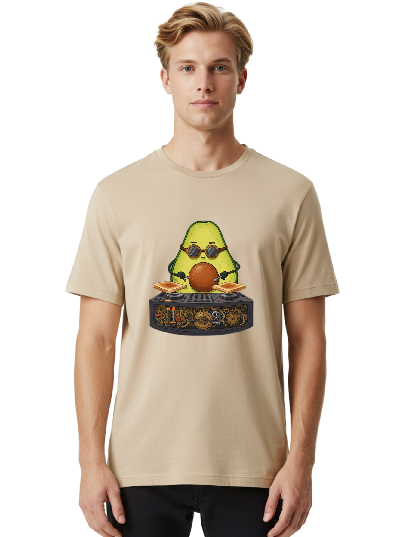 Avocado-Dj-5 Men'S Graphic Tee, 100% Cotton, Comfortable Casual Summer Wear, Machine Washable, Vintage Camera, Old Camera, Antique Camera, Black Camera, Classic Photography, Photography Equipment, Nostalgic Device, Film Camera, Camera Art Bal741
