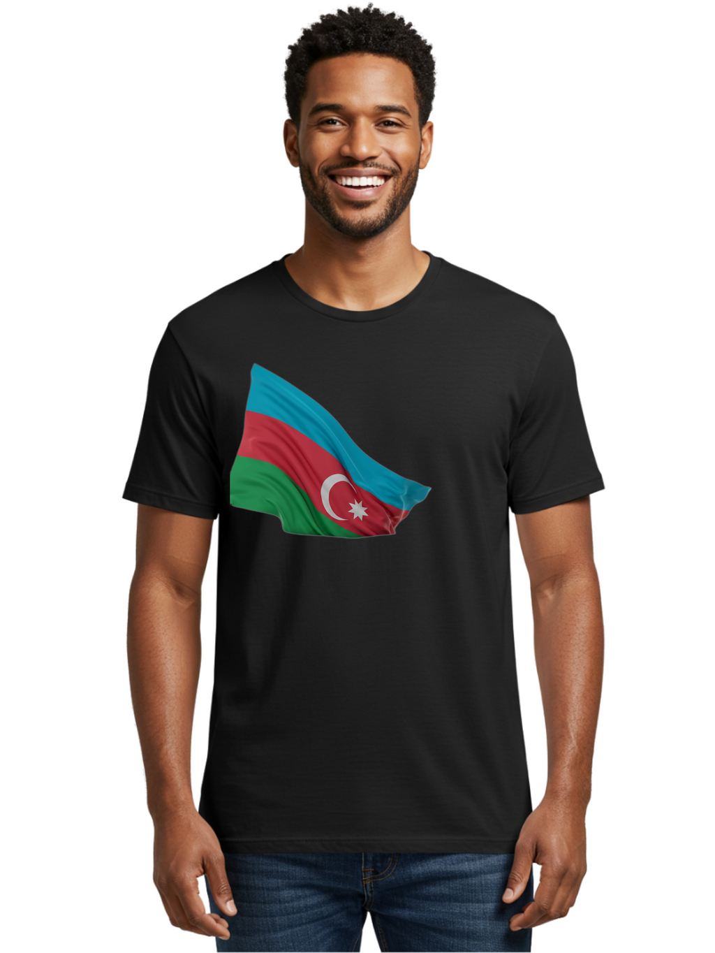 Azerbaijan-Flag Men'S Graphic Tee, 100% Cotton, Comfortable Casual Summer Wear, Machine Washable, Vintage Camera, Old Camera, Antique Camera, Black Camera, Classic Photography, Photography Equipment, Nostalgic Device, Film Camera, Camera Art Bal743