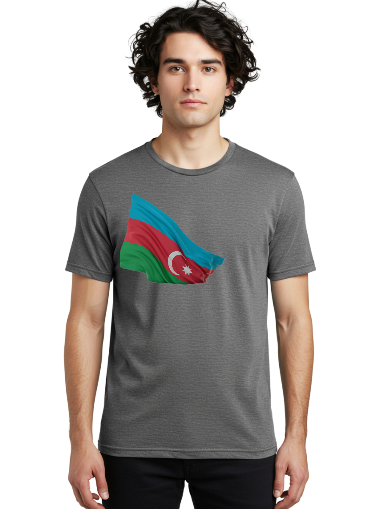 Azerbaijan-Flag Men'S Graphic Tee, 100% Cotton, Comfortable Casual Summer Wear, Machine Washable, Vintage Camera, Old Camera, Antique Camera, Black Camera, Classic Photography, Photography Equipment, Nostalgic Device, Film Camera, Camera Art Bal743