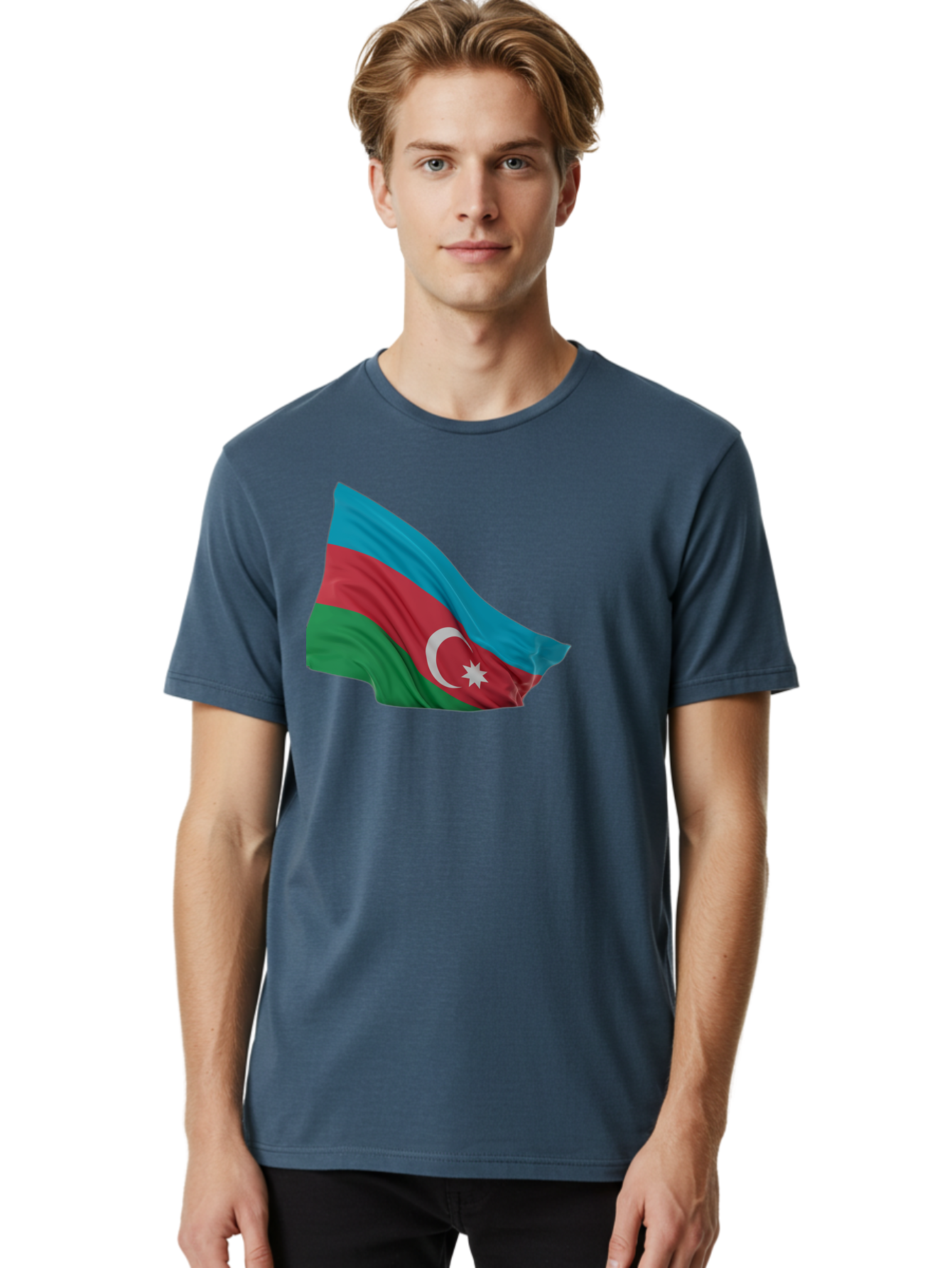 Azerbaijan-Flag Men'S Graphic Tee, 100% Cotton, Comfortable Casual Summer Wear, Machine Washable, Vintage Camera, Old Camera, Antique Camera, Black Camera, Classic Photography, Photography Equipment, Nostalgic Device, Film Camera, Camera Art Bal743