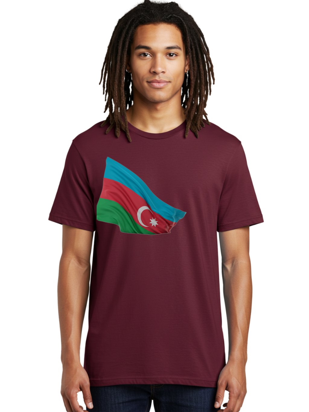 Azerbaijan-Flag Men'S Graphic Tee, 100% Cotton, Comfortable Casual Summer Wear, Machine Washable, Vintage Camera, Old Camera, Antique Camera, Black Camera, Classic Photography, Photography Equipment, Nostalgic Device, Film Camera, Camera Art Bal743
