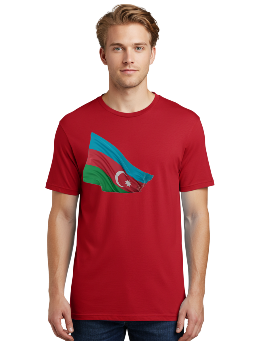 Azerbaijan-Flag Men'S Graphic Tee, 100% Cotton, Comfortable Casual Summer Wear, Machine Washable, Vintage Camera, Old Camera, Antique Camera, Black Camera, Classic Photography, Photography Equipment, Nostalgic Device, Film Camera, Camera Art Bal743