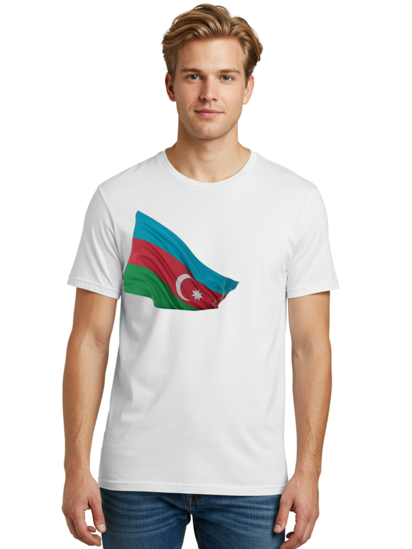 Azerbaijan-Flag Men'S Graphic Tee, 100% Cotton, Comfortable Casual Summer Wear, Machine Washable, Vintage Camera, Old Camera, Antique Camera, Black Camera, Classic Photography, Photography Equipment, Nostalgic Device, Film Camera, Camera Art Bal743