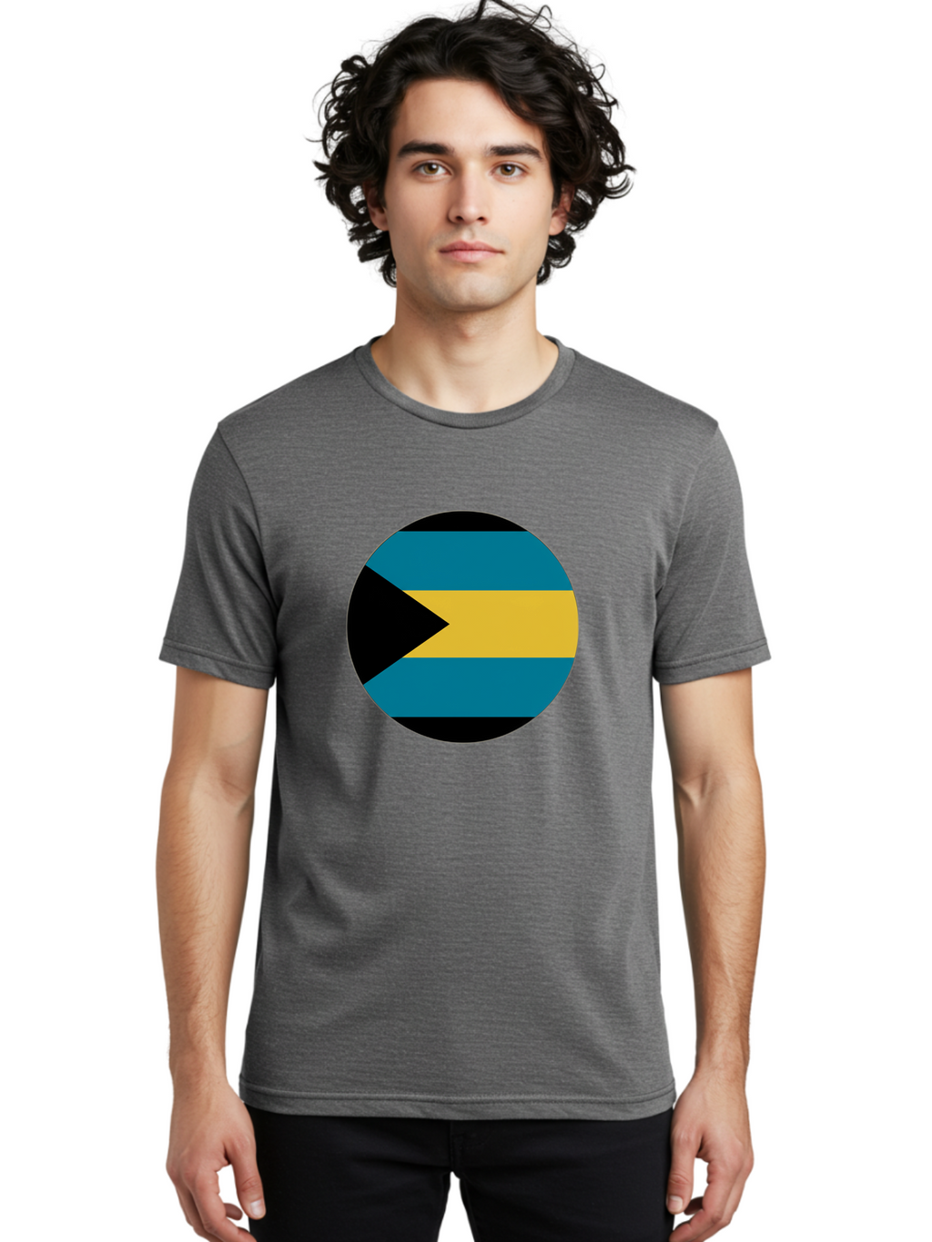 Bahamas-Flag Men'S Graphic Tee, 100% Cotton, Comfortable Casual Summer Wear, Machine Washable, Vintage Camera, Old Camera, Antique Camera, Black Camera, Classic Photography, Photography Equipment, Nostalgic Device, Film Camera, Camera Art Bal746