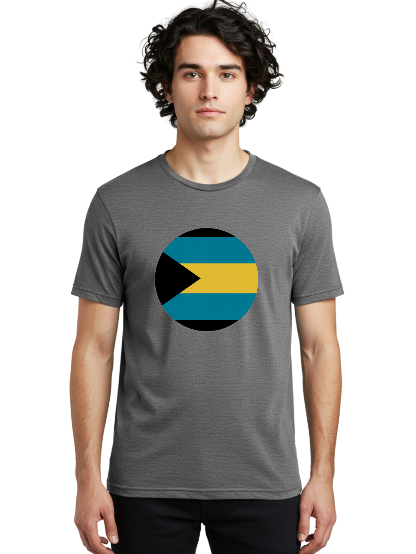 Bahamas-Flag Men'S Graphic Tee, 100% Cotton, Comfortable Casual Summer Wear, Machine Washable, Vintage Camera, Old Camera, Antique Camera, Black Camera, Classic Photography, Photography Equipment, Nostalgic Device, Film Camera, Camera Art Bal746