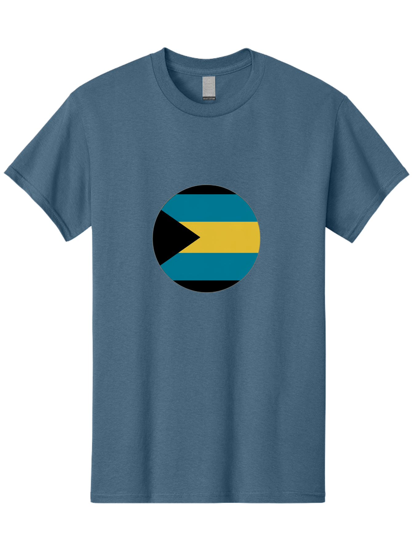 Bahamas-Flag Men'S Graphic Tee, 100% Cotton, Comfortable Casual Summer Wear, Machine Washable, Vintage Camera, Old Camera, Antique Camera, Black Camera, Classic Photography, Photography Equipment, Nostalgic Device, Film Camera, Camera Art Bal746