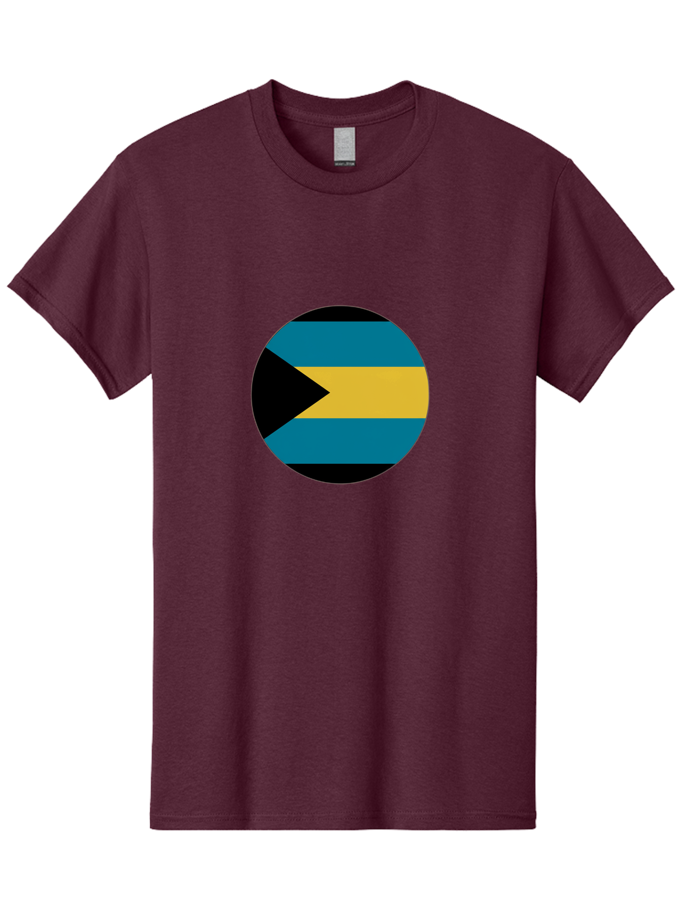 Bahamas-Flag Men'S Graphic Tee, 100% Cotton, Comfortable Casual Summer Wear, Machine Washable, Vintage Camera, Old Camera, Antique Camera, Black Camera, Classic Photography, Photography Equipment, Nostalgic Device, Film Camera, Camera Art Bal746