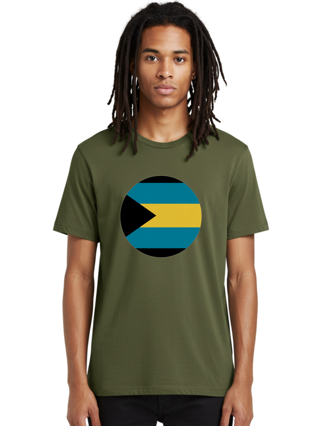 Bahamas-Flag Men'S Graphic Tee, 100% Cotton, Comfortable Casual Summer Wear, Machine Washable, Vintage Camera, Old Camera, Antique Camera, Black Camera, Classic Photography, Photography Equipment, Nostalgic Device, Film Camera, Camera Art Bal746