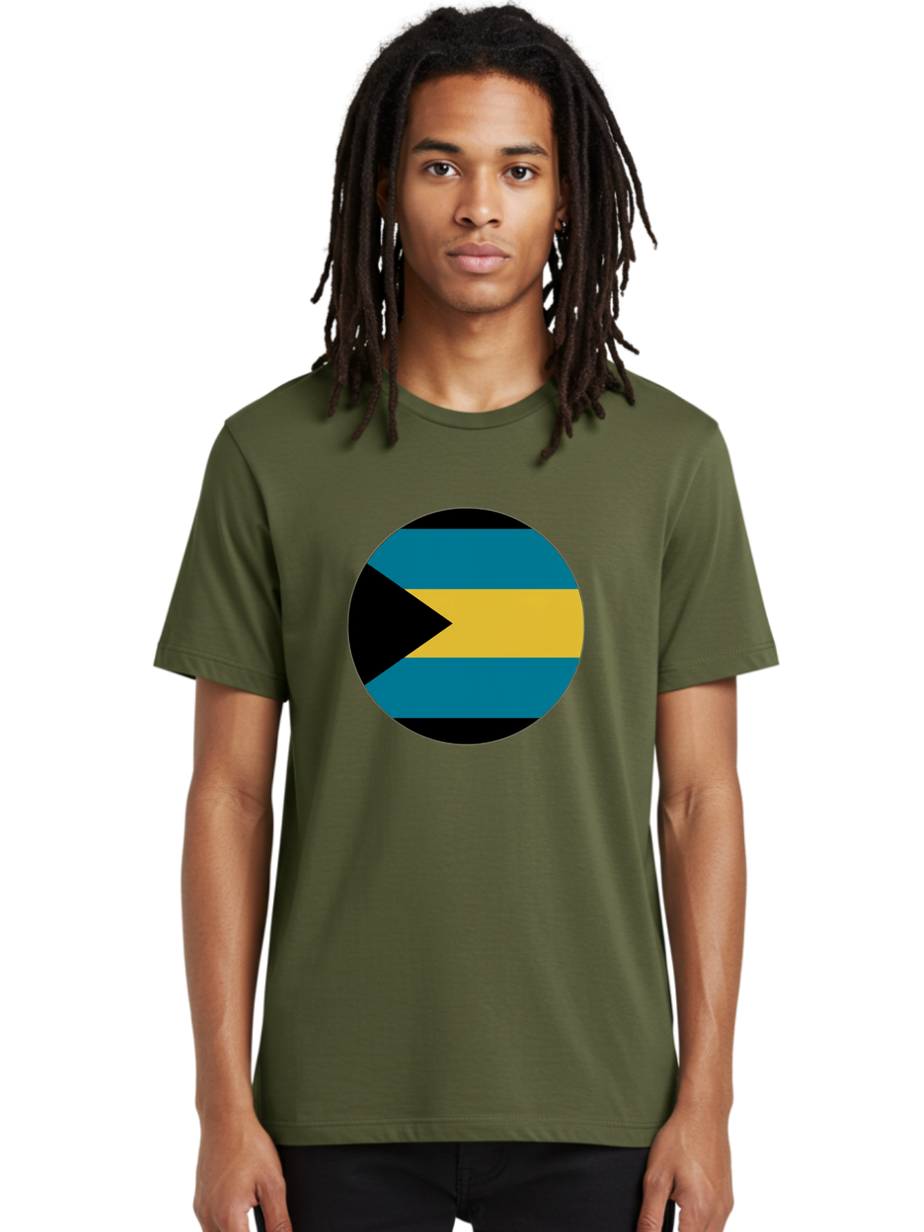 Bahamas-Flag Men'S Graphic Tee, 100% Cotton, Comfortable Casual Summer Wear, Machine Washable, Vintage Camera, Old Camera, Antique Camera, Black Camera, Classic Photography, Photography Equipment, Nostalgic Device, Film Camera, Camera Art Bal746