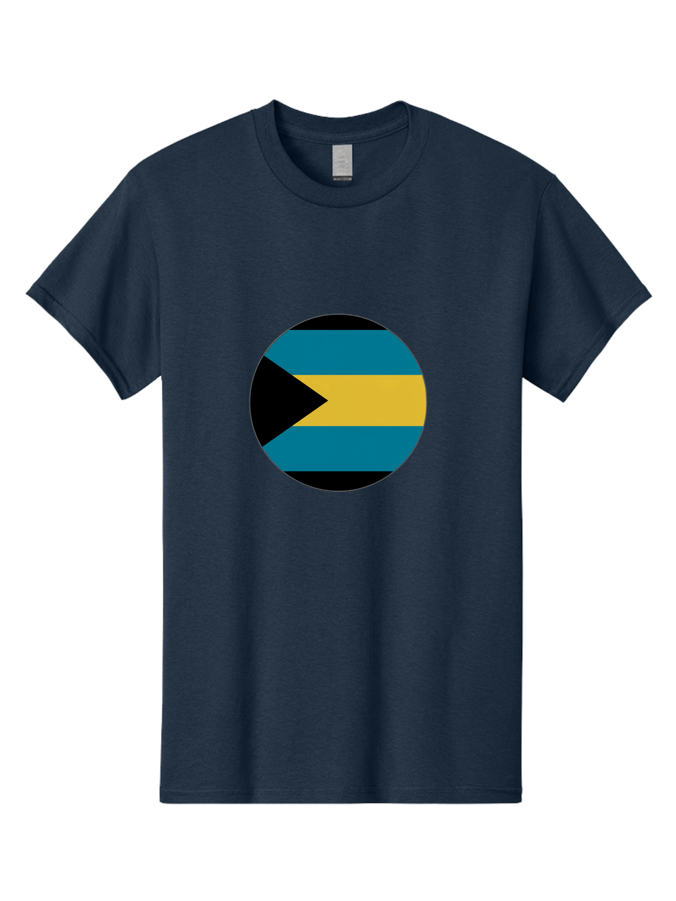 Bahamas-Flag Men'S Graphic Tee, 100% Cotton, Comfortable Casual Summer Wear, Machine Washable, Vintage Camera, Old Camera, Antique Camera, Black Camera, Classic Photography, Photography Equipment, Nostalgic Device, Film Camera, Camera Art Bal746