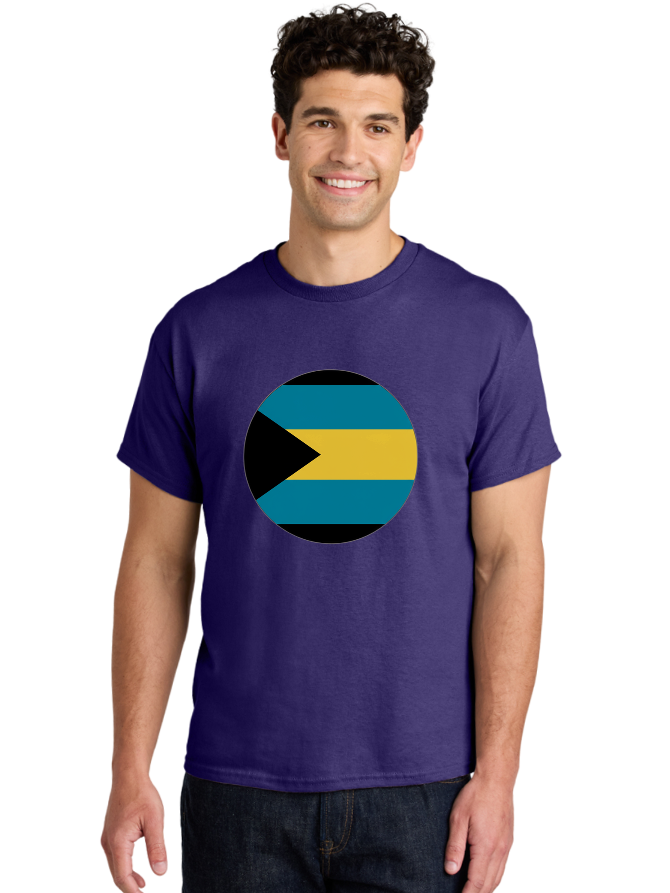 Bahamas-Flag Men'S Graphic Tee, 100% Cotton, Comfortable Casual Summer Wear, Machine Washable, Vintage Camera, Old Camera, Antique Camera, Black Camera, Classic Photography, Photography Equipment, Nostalgic Device, Film Camera, Camera Art Bal746