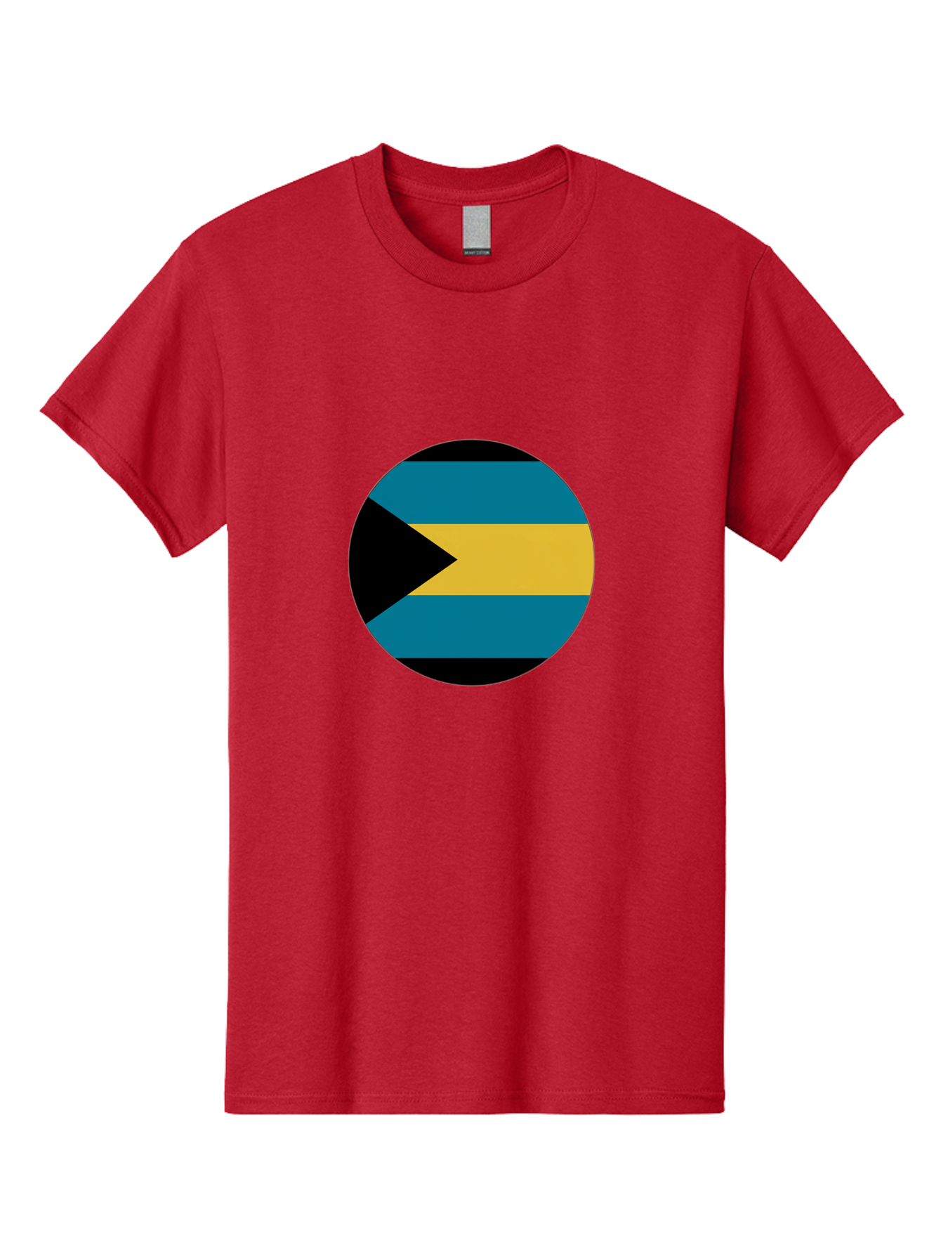 Bahamas-Flag Men'S Graphic Tee, 100% Cotton, Comfortable Casual Summer Wear, Machine Washable, Vintage Camera, Old Camera, Antique Camera, Black Camera, Classic Photography, Photography Equipment, Nostalgic Device, Film Camera, Camera Art Bal746