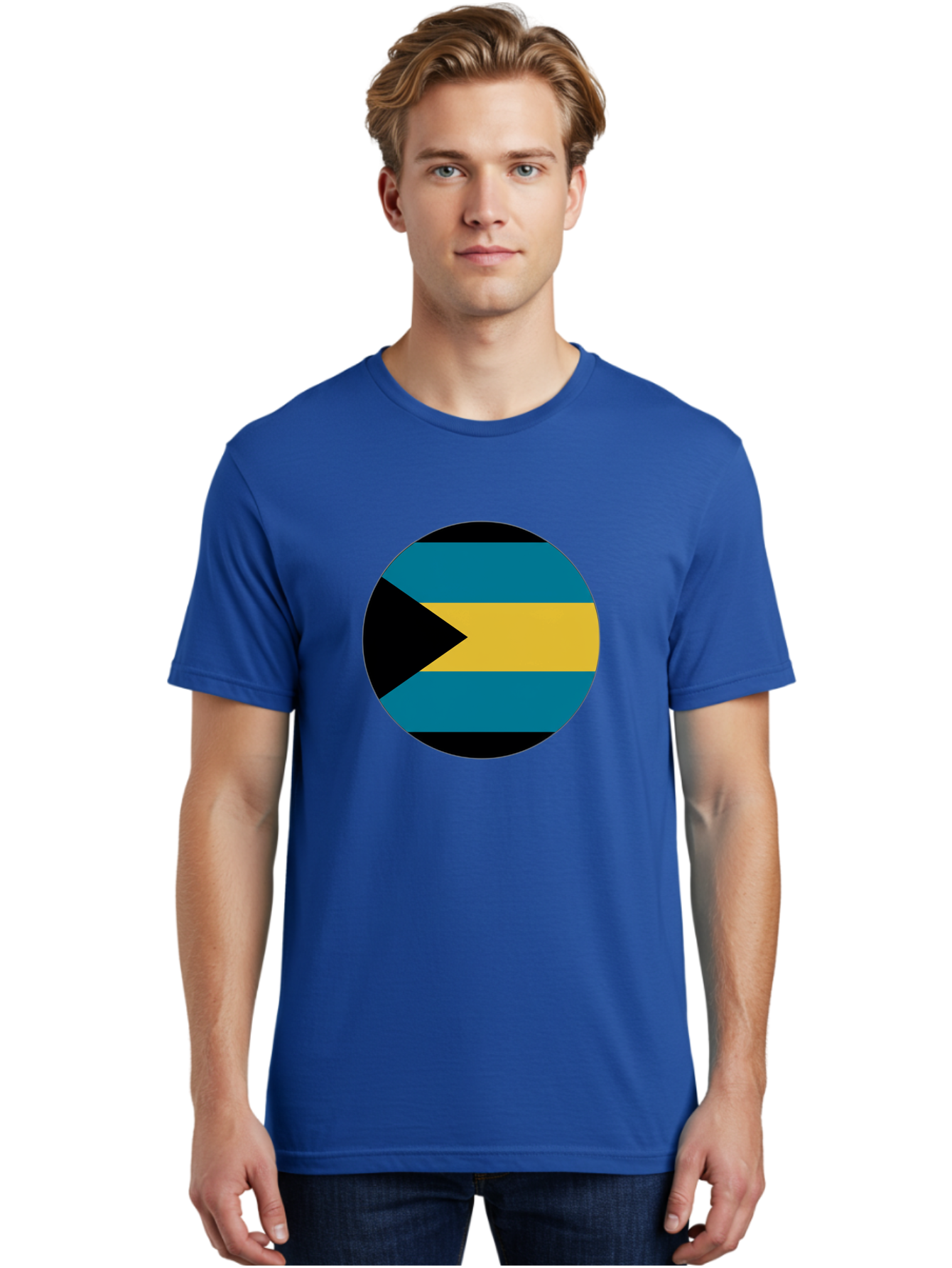 Bahamas-Flag Men'S Graphic Tee, 100% Cotton, Comfortable Casual Summer Wear, Machine Washable, Vintage Camera, Old Camera, Antique Camera, Black Camera, Classic Photography, Photography Equipment, Nostalgic Device, Film Camera, Camera Art Bal746
