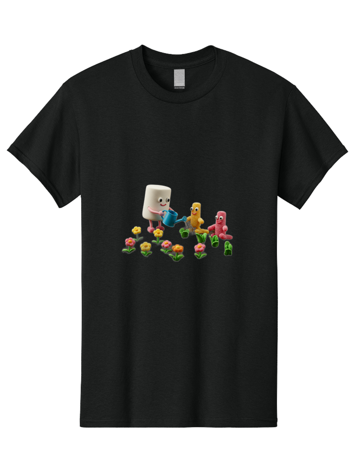 Band-Aid-Characters-Gardening Men'S Graphic Tee, 100% Cotton, Comfortable Casual Summer Wear, Machine Washable, Vintage Camera, Old Camera, Antique Camera, Black Camera, Classic Photography, Photography Equipment, Nostalgic Device, Bal750