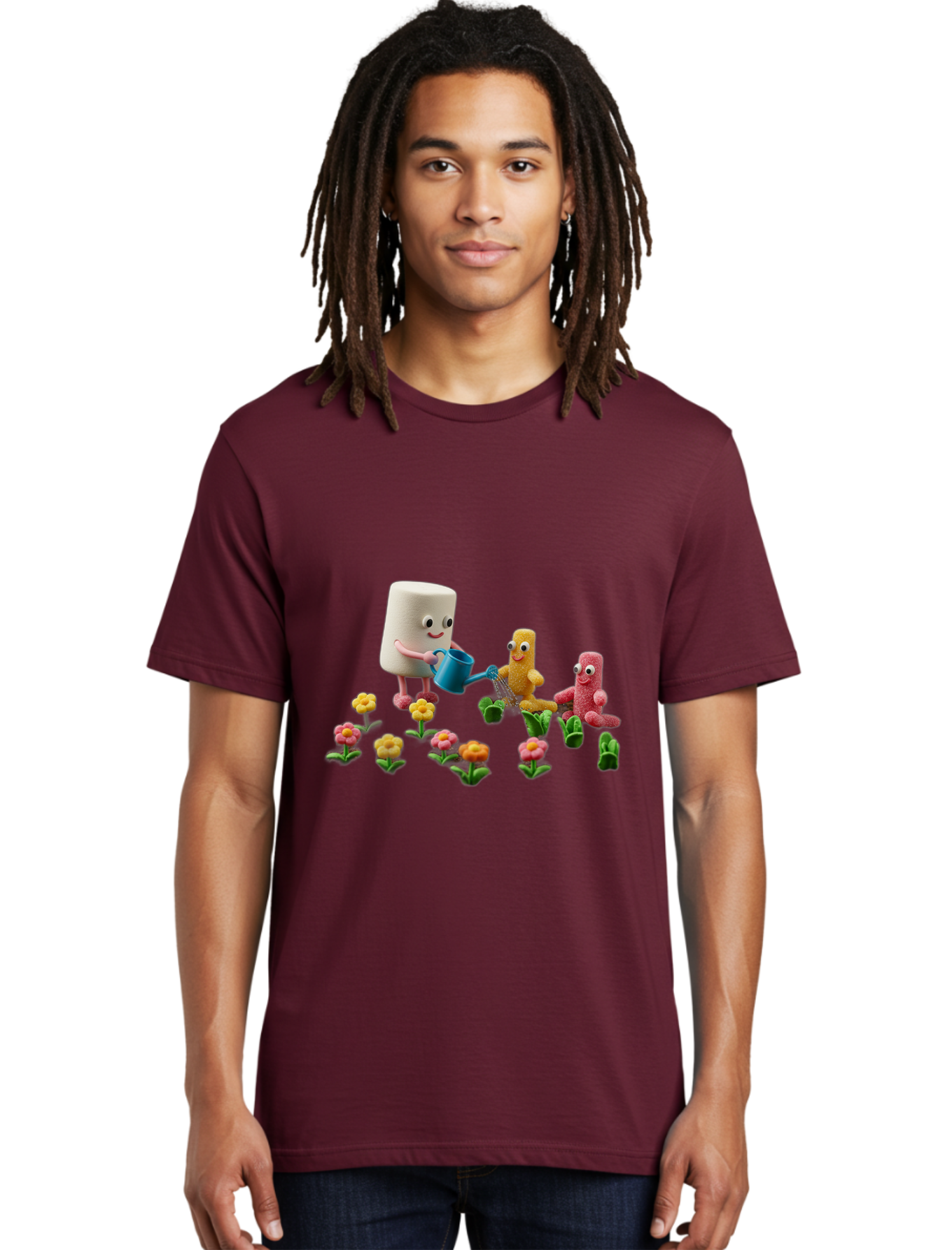 Band-Aid-Characters-Gardening Men'S Graphic Tee, 100% Cotton, Comfortable Casual Summer Wear, Machine Washable, Vintage Camera, Old Camera, Antique Camera, Black Camera, Classic Photography, Photography Equipment, Nostalgic Device, Bal750