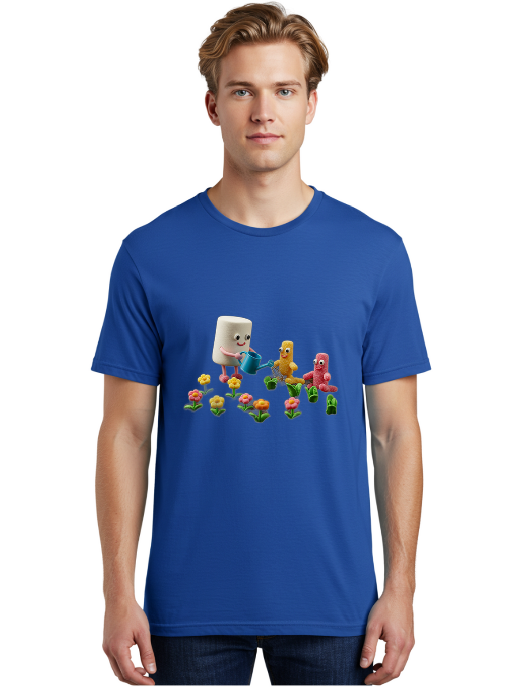 Band-Aid-Characters-Gardening Men'S Graphic Tee, 100% Cotton, Comfortable Casual Summer Wear, Machine Washable, Vintage Camera, Old Camera, Antique Camera, Black Camera, Classic Photography, Photography Equipment, Nostalgic Device, Bal750