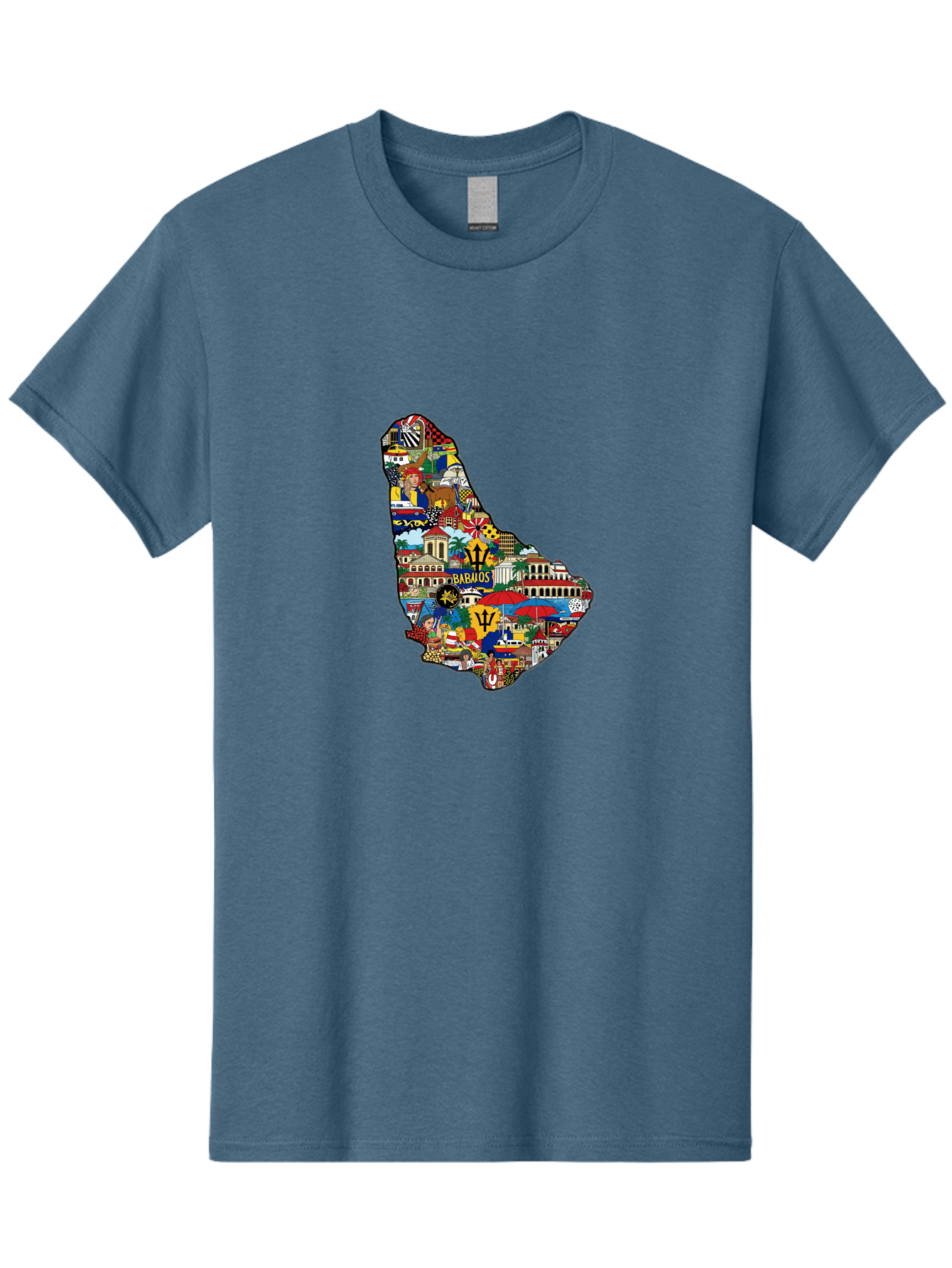 Barbados-Collage Men'S Graphic Tee, 100% Cotton, Comfortable Casual Summer Wear, Machine Washable, Vintage Camera, Old Camera, Antique Camera, Black Camera, Classic Photography, Photography Equipment, Nostalgic Device, Film Camera, Camera Art Bal752
