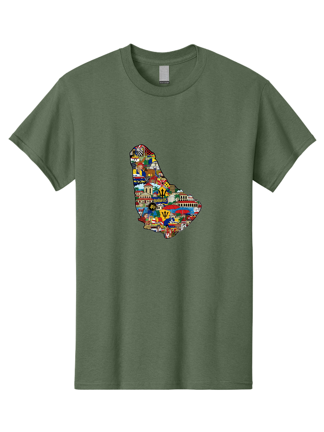 Barbados-Collage Men'S Graphic Tee, 100% Cotton, Comfortable Casual Summer Wear, Machine Washable, Vintage Camera, Old Camera, Antique Camera, Black Camera, Classic Photography, Photography Equipment, Nostalgic Device, Film Camera, Camera Art Bal752