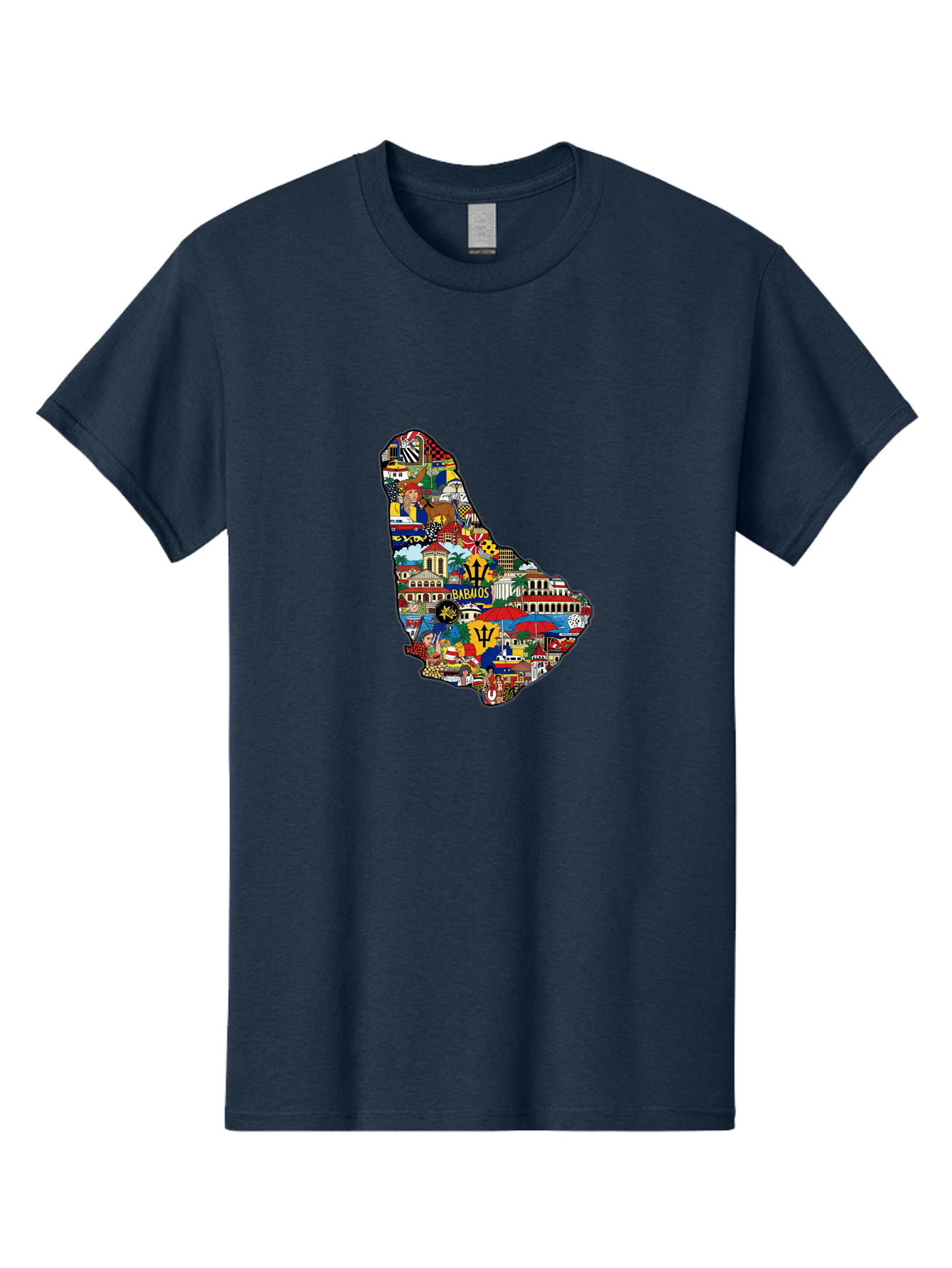 Barbados-Collage Men'S Graphic Tee, 100% Cotton, Comfortable Casual Summer Wear, Machine Washable, Vintage Camera, Old Camera, Antique Camera, Black Camera, Classic Photography, Photography Equipment, Nostalgic Device, Film Camera, Camera Art Bal752