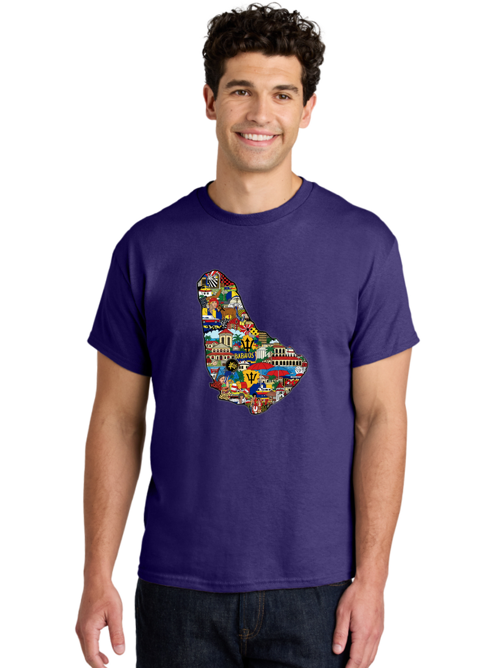 Barbados-Collage Men'S Graphic Tee, 100% Cotton, Comfortable Casual Summer Wear, Machine Washable, Vintage Camera, Old Camera, Antique Camera, Black Camera, Classic Photography, Photography Equipment, Nostalgic Device, Film Camera, Camera Art Bal752