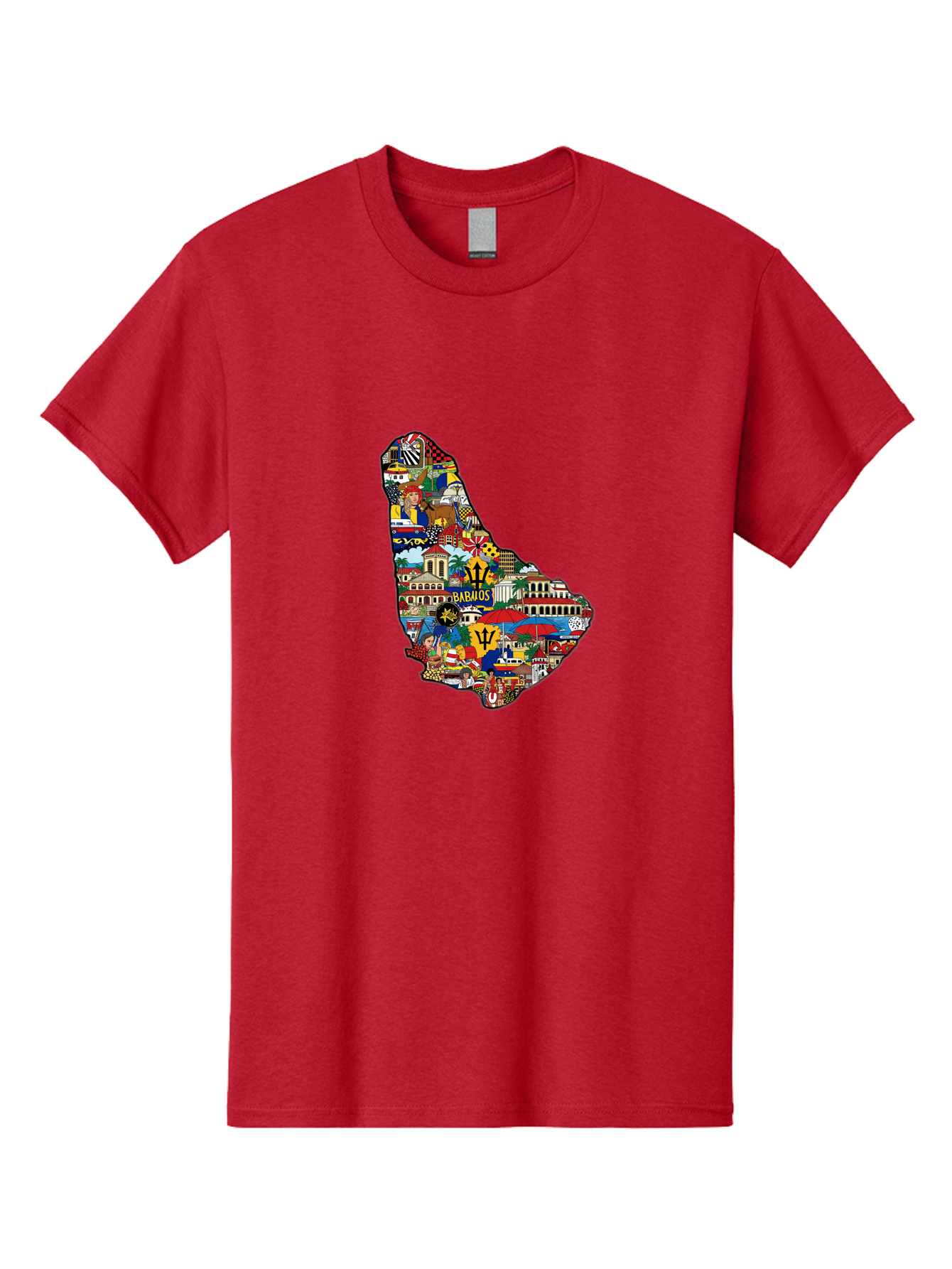 Barbados-Collage Men'S Graphic Tee, 100% Cotton, Comfortable Casual Summer Wear, Machine Washable, Vintage Camera, Old Camera, Antique Camera, Black Camera, Classic Photography, Photography Equipment, Nostalgic Device, Film Camera, Camera Art Bal752