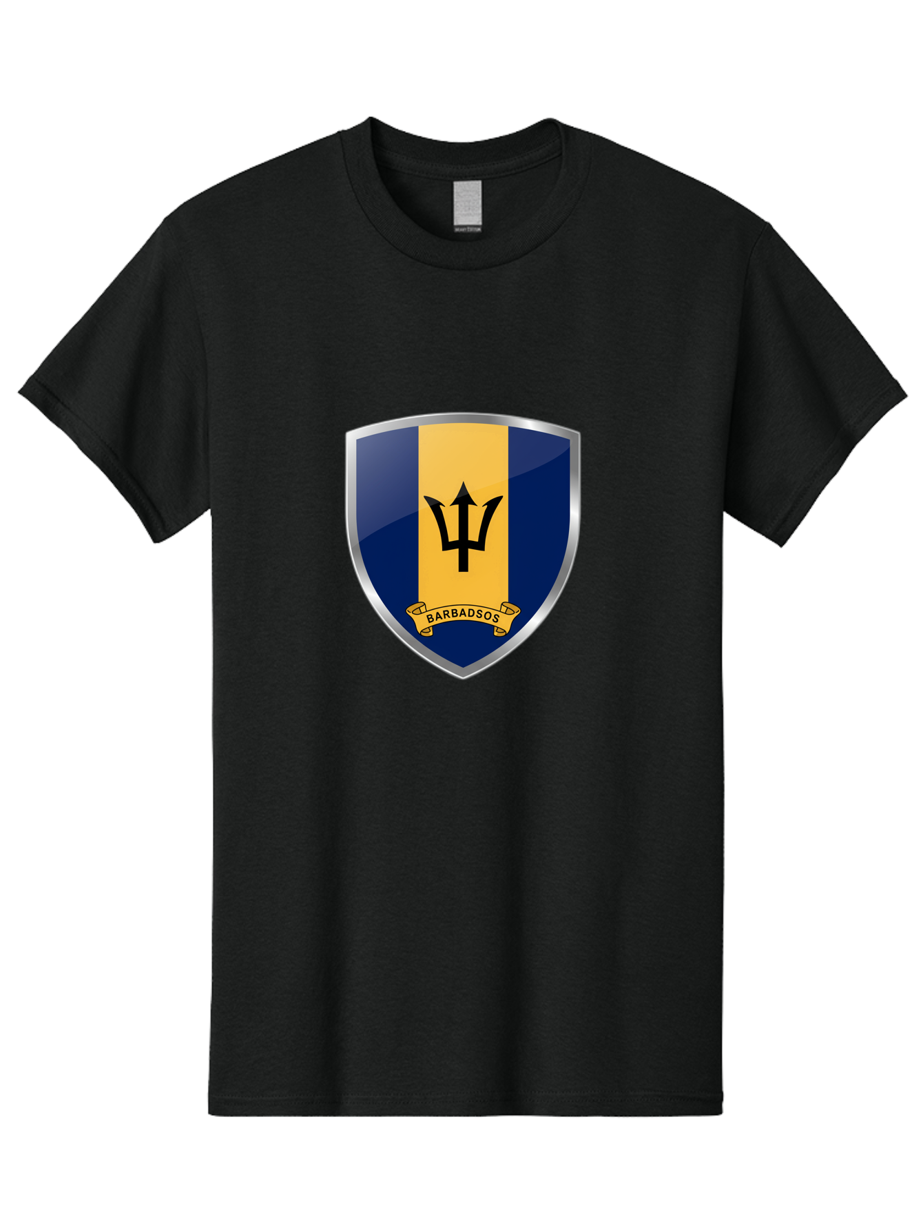 Barbados-Crest Men'S Graphic Tee, 100% Cotton, Comfortable Casual Summer Wear, Machine Washable, Vintage Camera, Old Camera, Antique Camera, Black Camera, Classic Photography, Photography Equipment, Nostalgic Device, Film Camera, Camera Art Bal753
