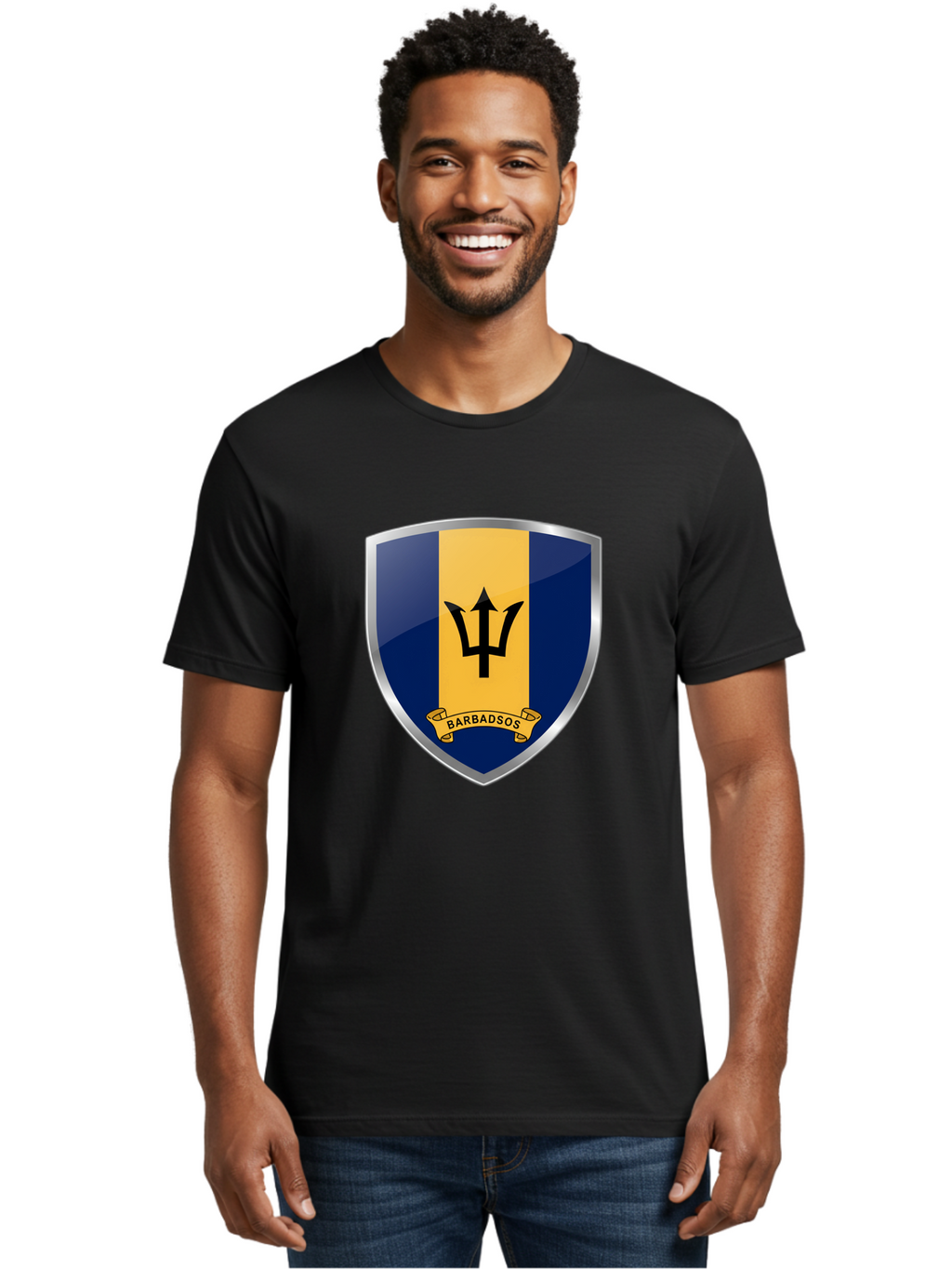 Barbados-Crest Men'S Graphic Tee, 100% Cotton, Comfortable Casual Summer Wear, Machine Washable, Vintage Camera, Old Camera, Antique Camera, Black Camera, Classic Photography, Photography Equipment, Nostalgic Device, Film Camera, Camera Art Bal753