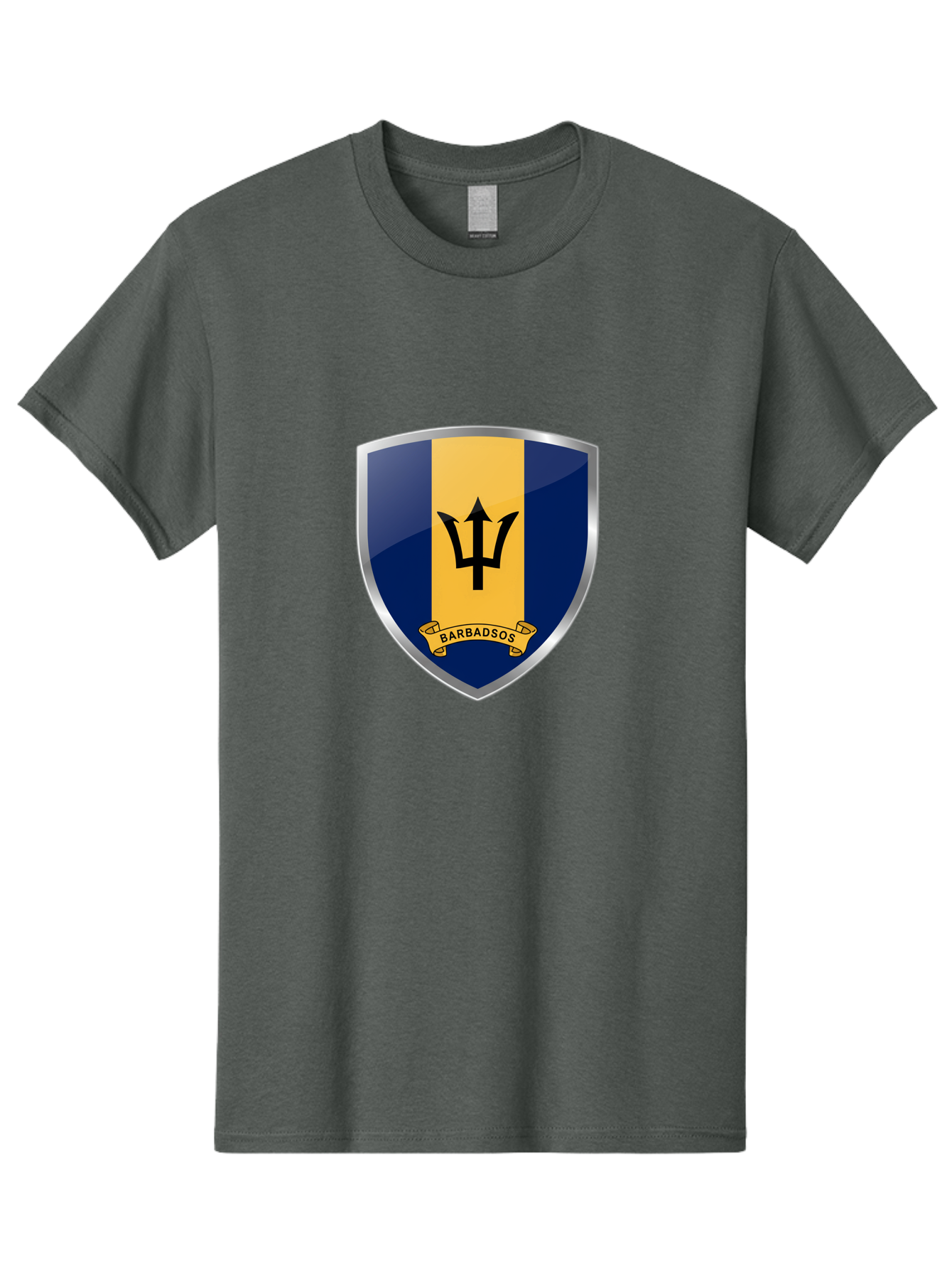 Barbados-Crest Men'S Graphic Tee, 100% Cotton, Comfortable Casual Summer Wear, Machine Washable, Vintage Camera, Old Camera, Antique Camera, Black Camera, Classic Photography, Photography Equipment, Nostalgic Device, Film Camera, Camera Art Bal753