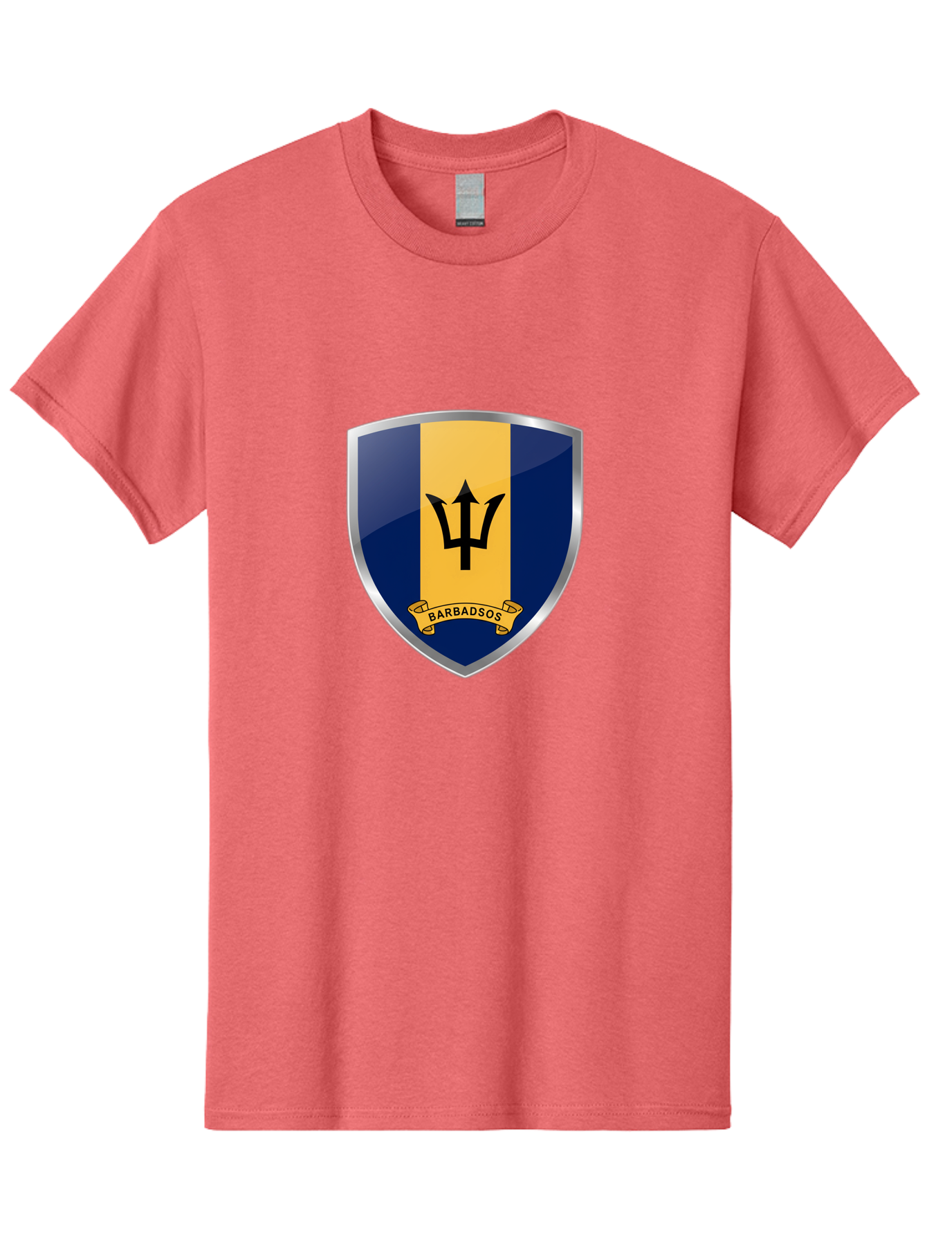 Barbados-Crest Men'S Graphic Tee, 100% Cotton, Comfortable Casual Summer Wear, Machine Washable, Vintage Camera, Old Camera, Antique Camera, Black Camera, Classic Photography, Photography Equipment, Nostalgic Device, Film Camera, Camera Art Bal753