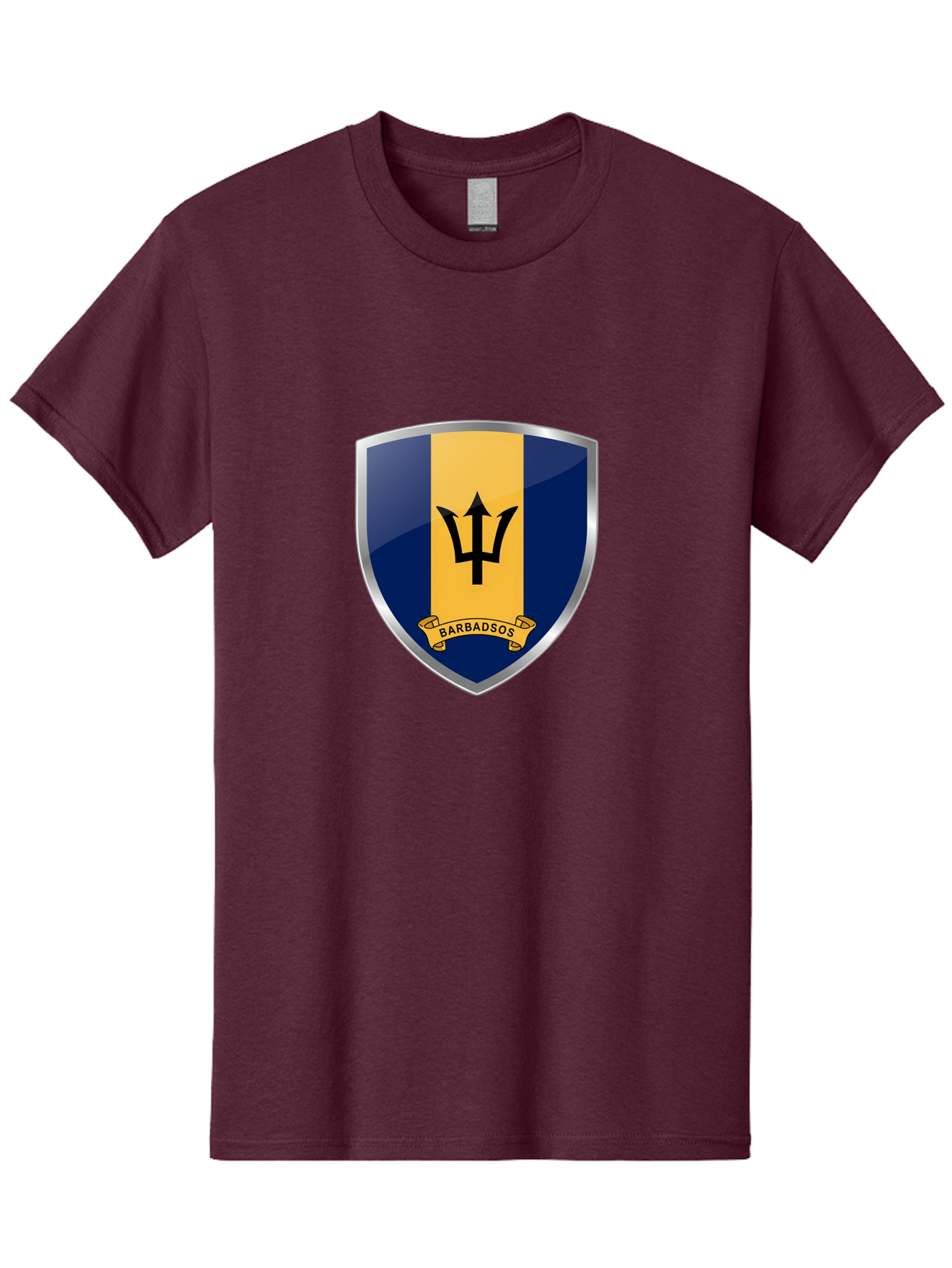 Barbados-Crest Men'S Graphic Tee, 100% Cotton, Comfortable Casual Summer Wear, Machine Washable, Vintage Camera, Old Camera, Antique Camera, Black Camera, Classic Photography, Photography Equipment, Nostalgic Device, Film Camera, Camera Art Bal753