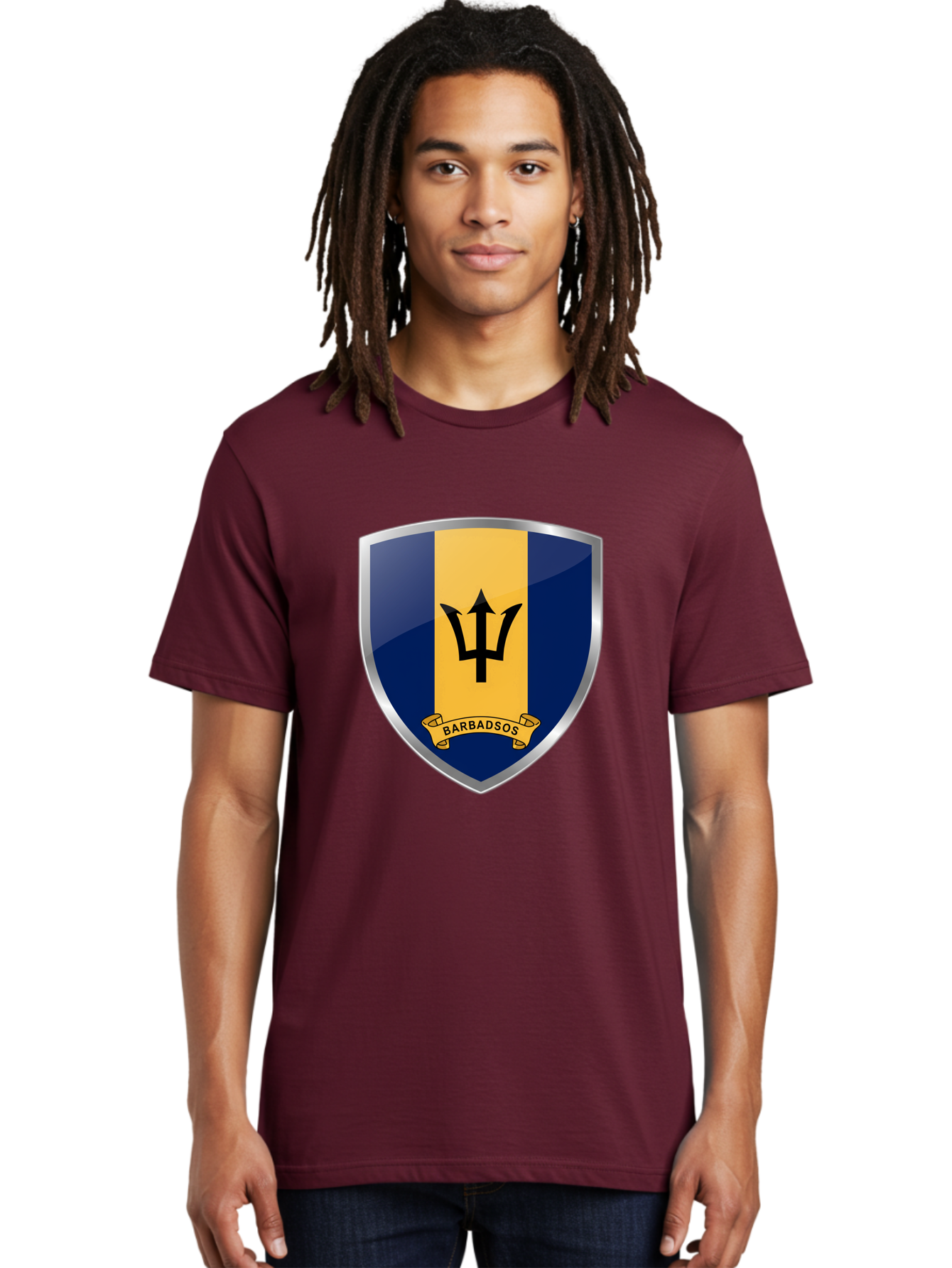 Barbados-Crest Men'S Graphic Tee, 100% Cotton, Comfortable Casual Summer Wear, Machine Washable, Vintage Camera, Old Camera, Antique Camera, Black Camera, Classic Photography, Photography Equipment, Nostalgic Device, Film Camera, Camera Art Bal753
