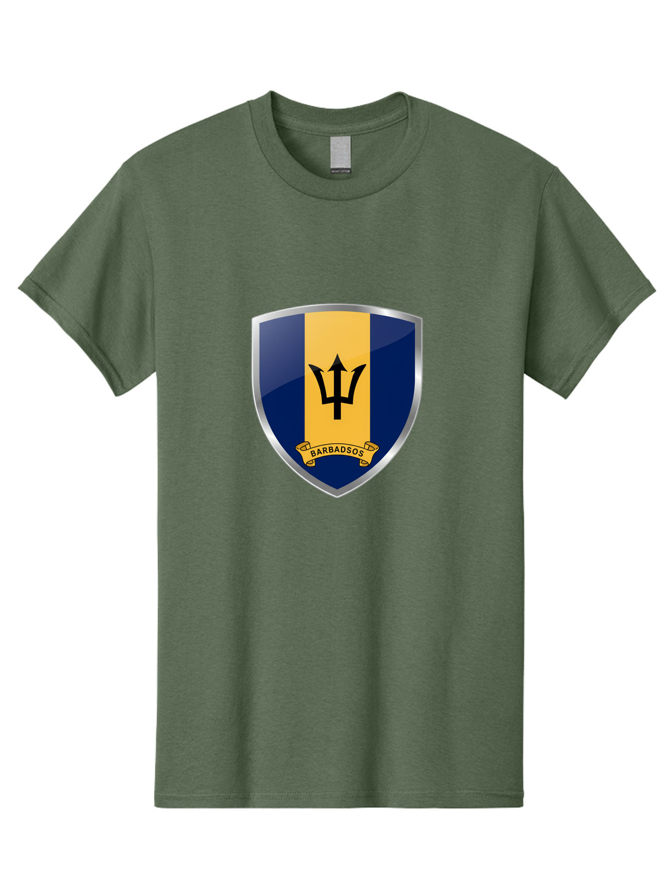 Barbados-Crest Men'S Graphic Tee, 100% Cotton, Comfortable Casual Summer Wear, Machine Washable, Vintage Camera, Old Camera, Antique Camera, Black Camera, Classic Photography, Photography Equipment, Nostalgic Device, Film Camera, Camera Art Bal753