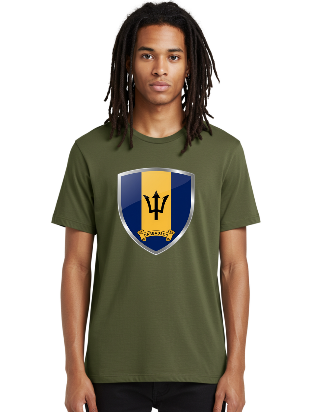 Barbados-Crest Men'S Graphic Tee, 100% Cotton, Comfortable Casual Summer Wear, Machine Washable, Vintage Camera, Old Camera, Antique Camera, Black Camera, Classic Photography, Photography Equipment, Nostalgic Device, Film Camera, Camera Art Bal753